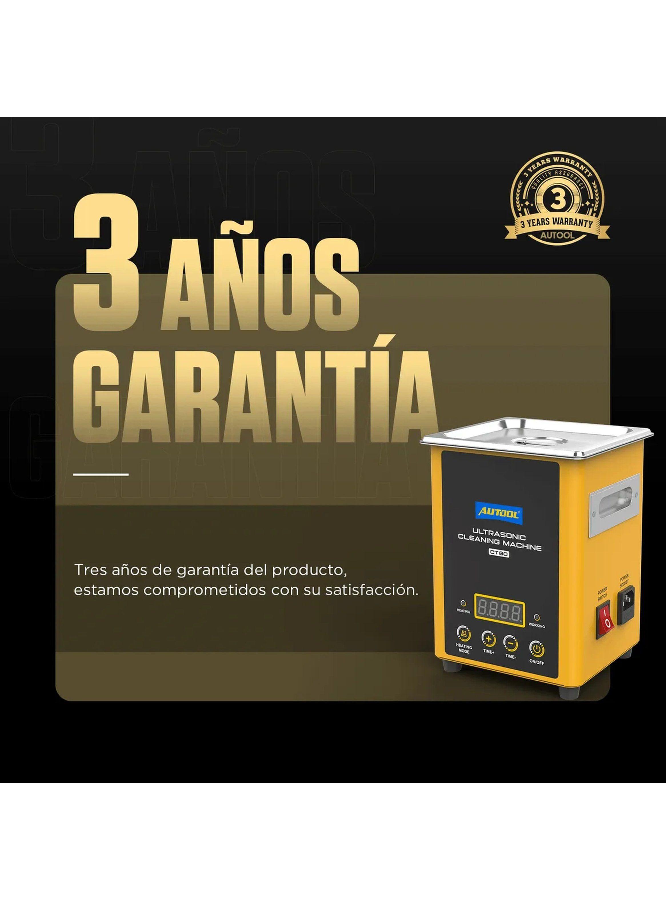 Máquina de Limpieza por Ultrasonidos Acero Inoxidable 1700ml | Calefacción hasta 50°C-2