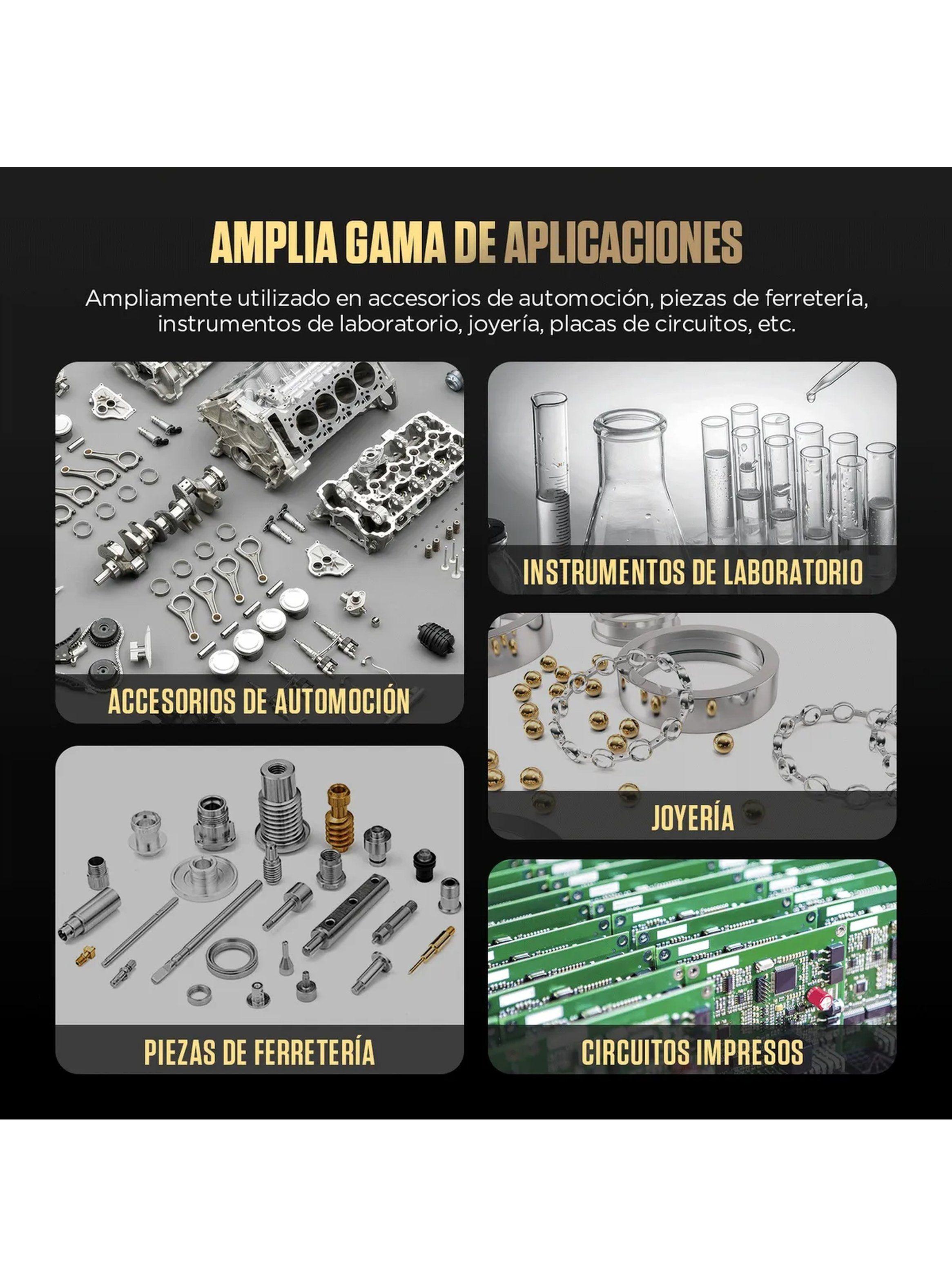 Máquina de Limpieza por Ultrasonidos Acero Inoxidable 1700ml | Calefacción hasta 50°C-4