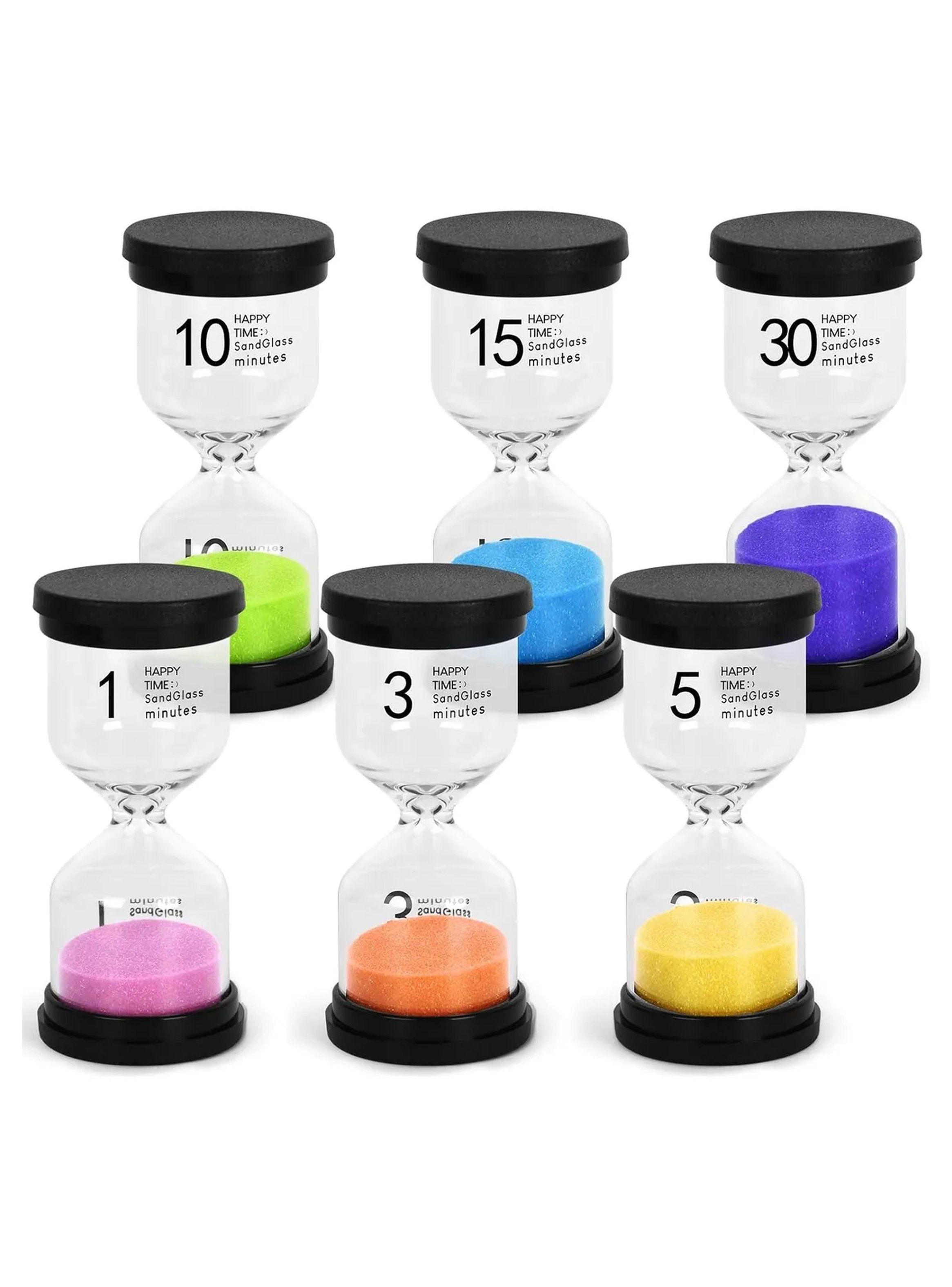 Reloj de Arena de PVC de Colores Set de 6 Piezas-0