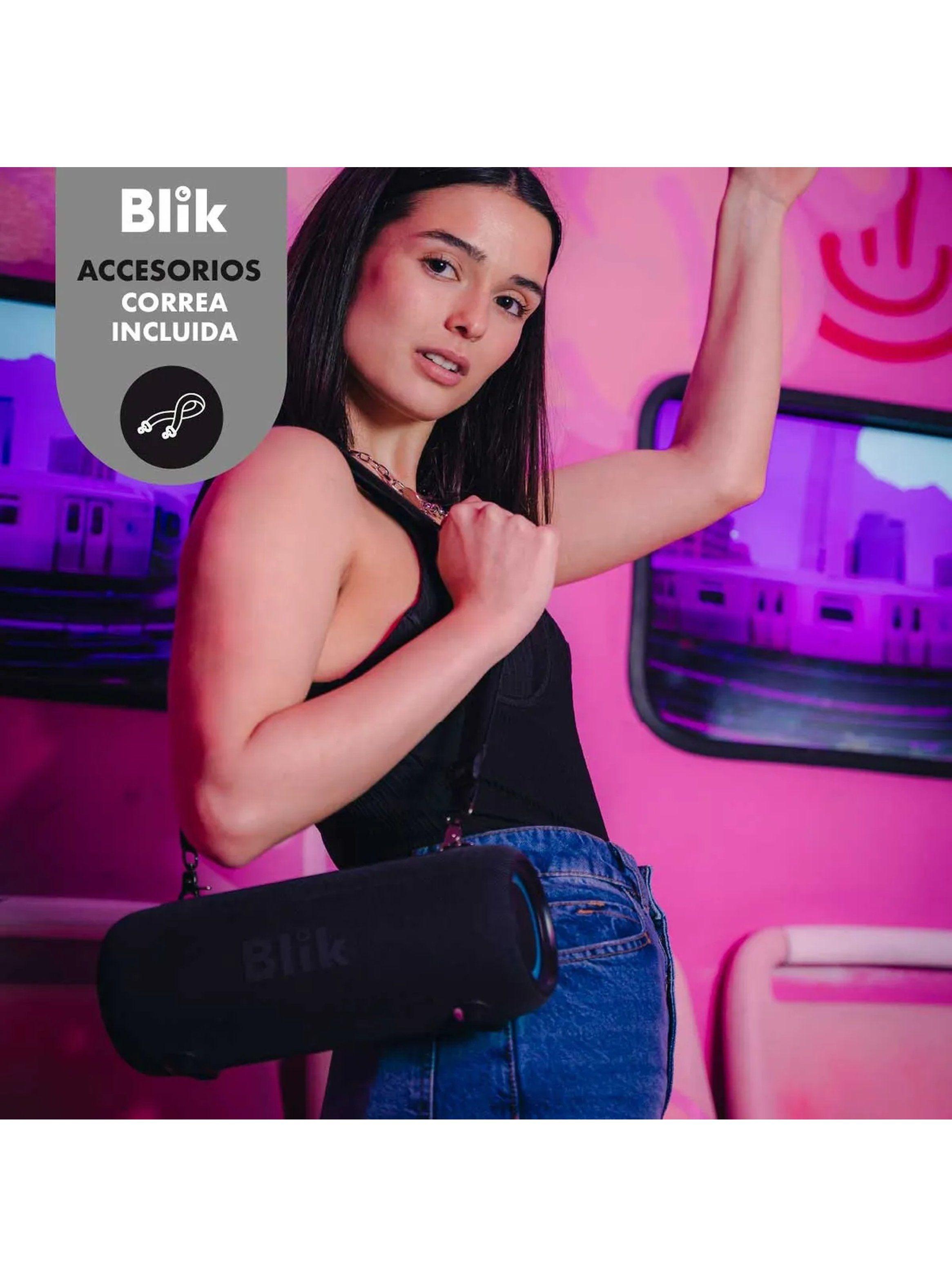 Parlante Portátil Bluetooth 25W RMS Luces LED-8