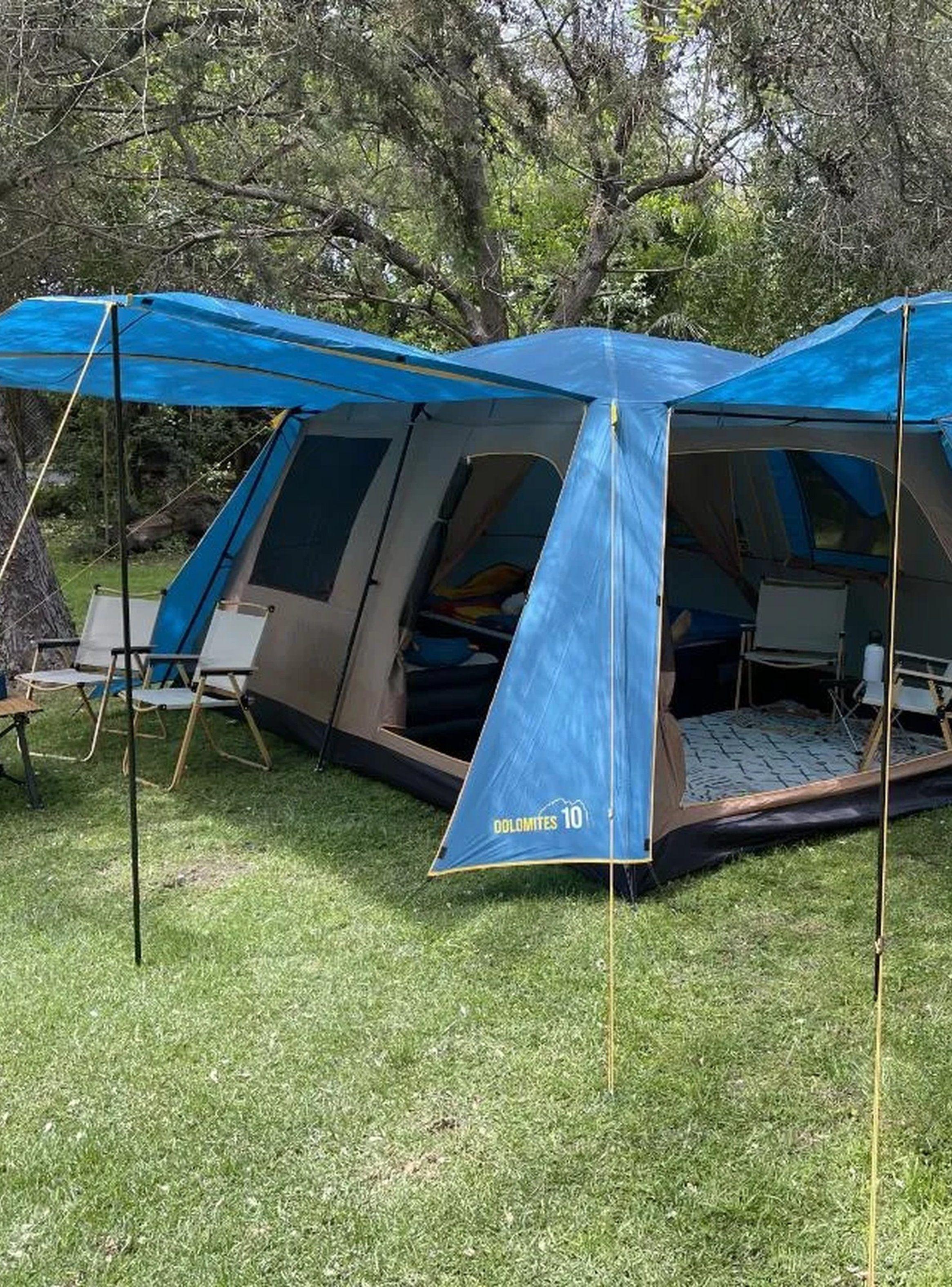 Carpa Familiar 8 Personas Impermeable Paneles UV-2