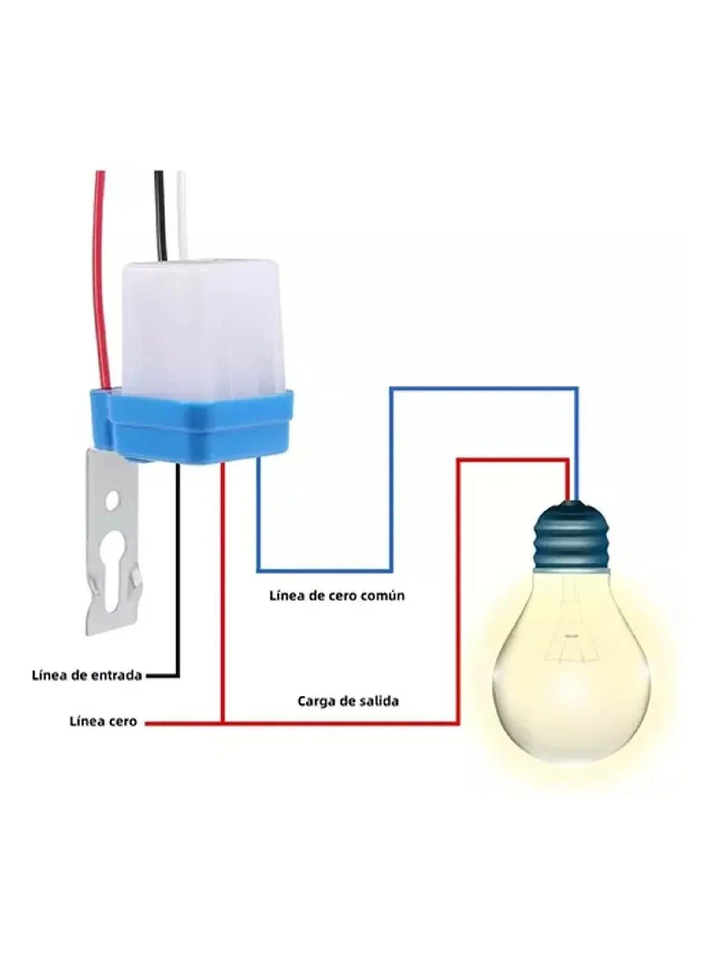 Interruptor Crepuscular Automático Luz Exterior Montaje Ajustable-6