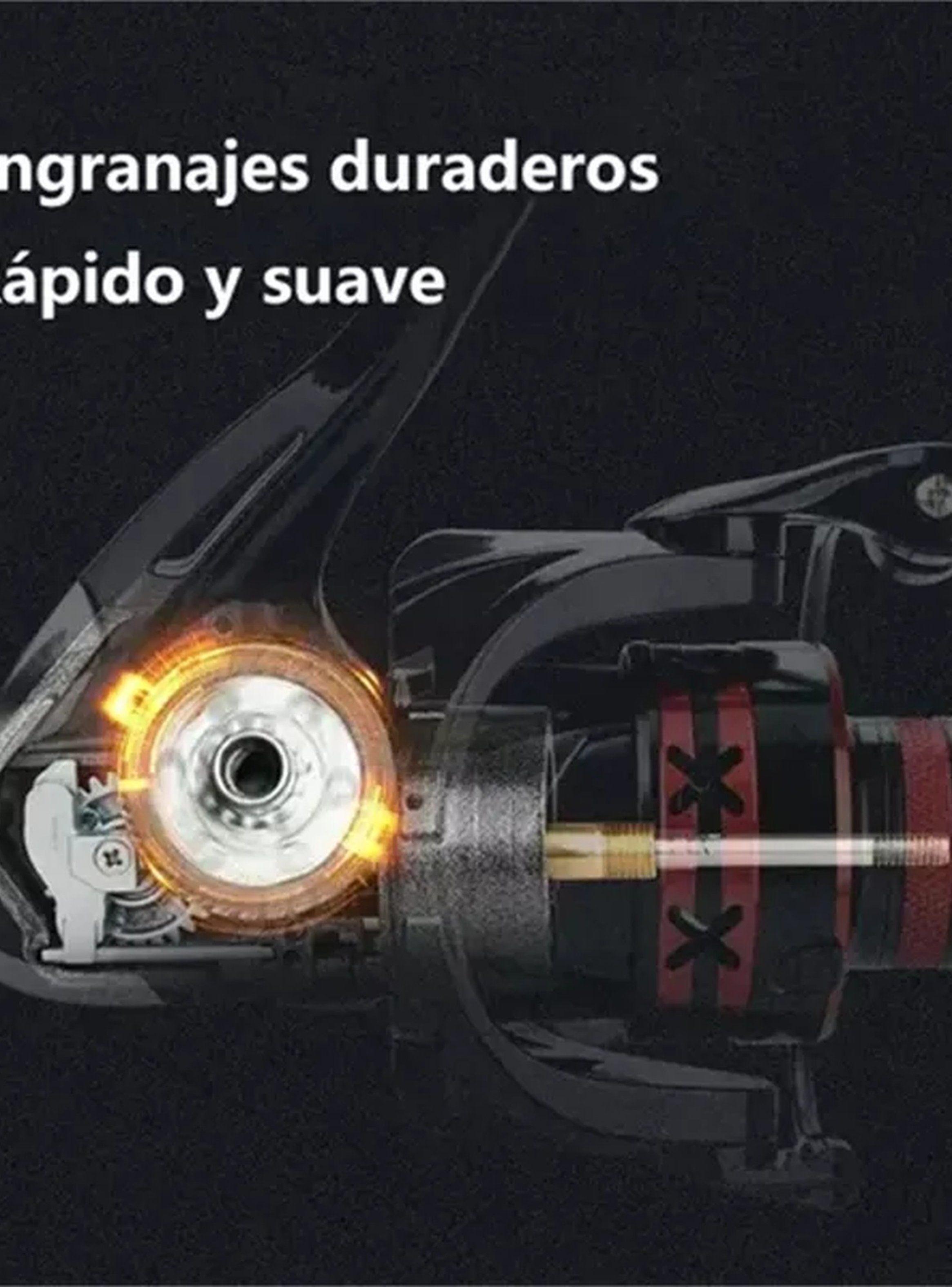 Carrete de Pesca Spinning Resistencia 6kg Engranajes de Latón-6