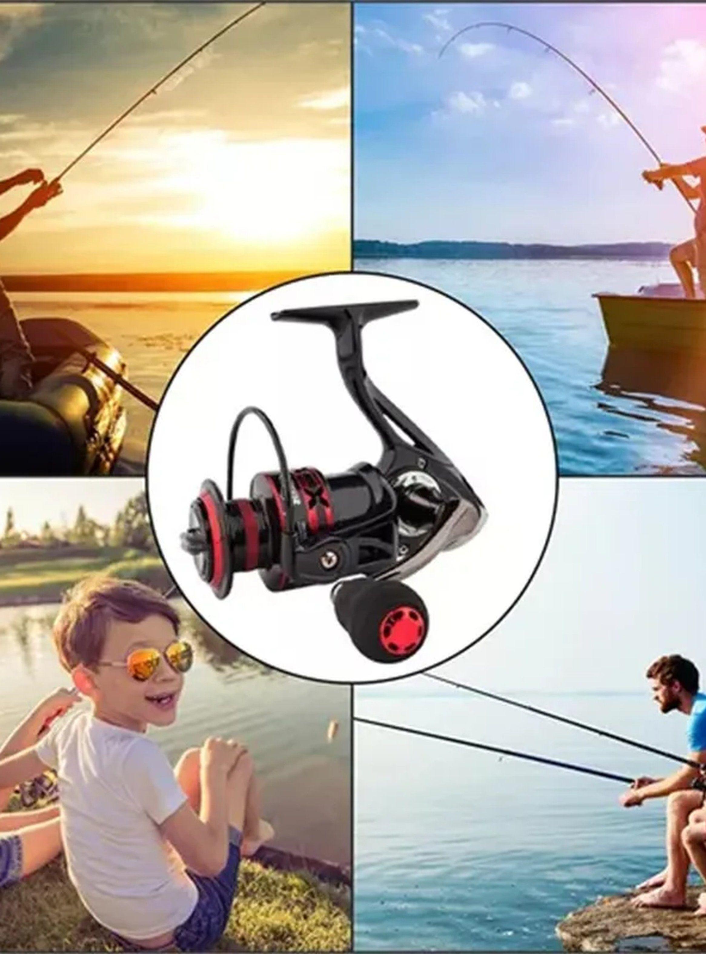 Carrete de Pesca Spinning Resistencia 6kg Engranajes de Latón-9