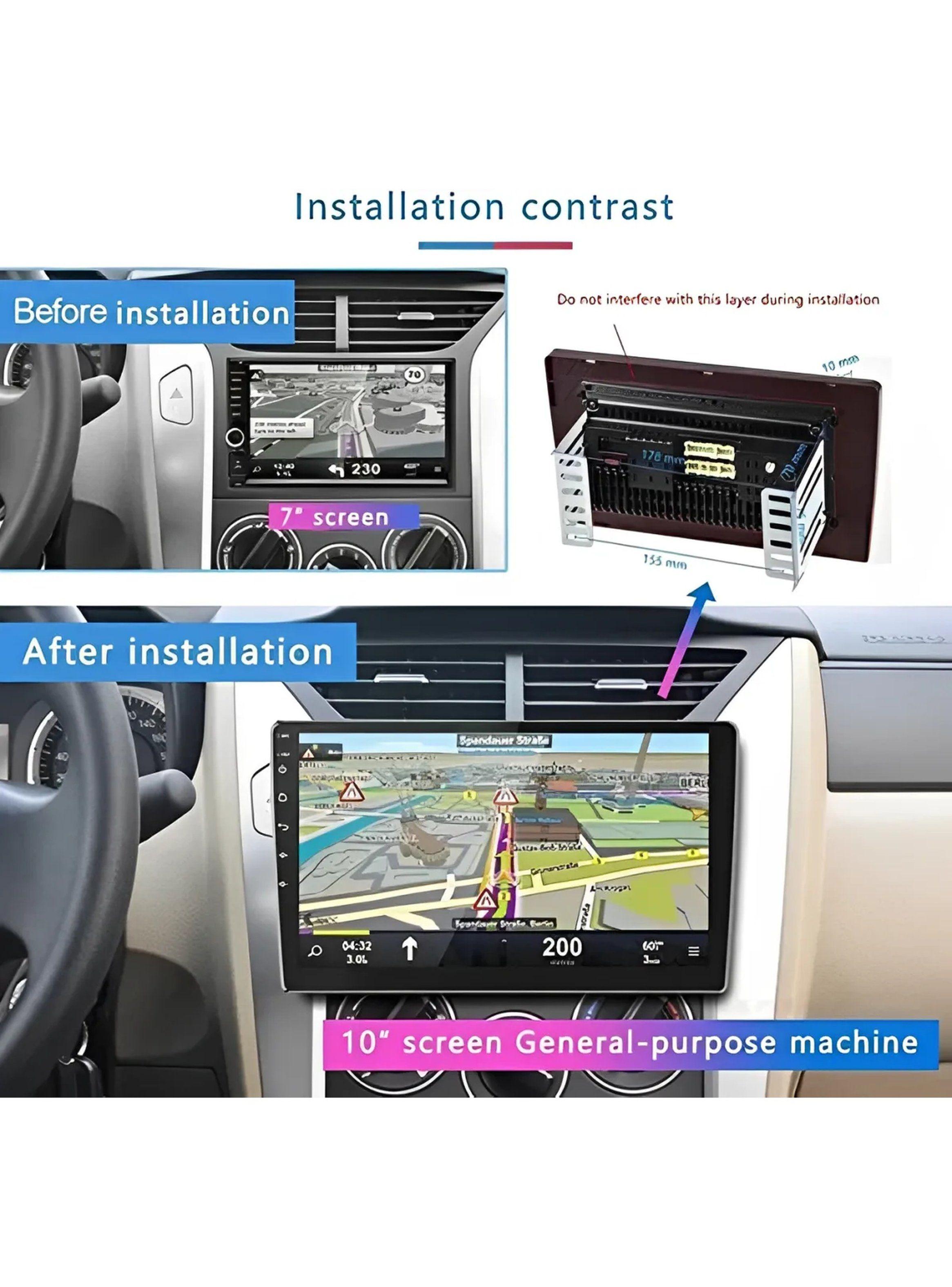 Pantalla Táctil para Auto 10 Pulgadas Android Bluetooth Con Cámara Reversa-2