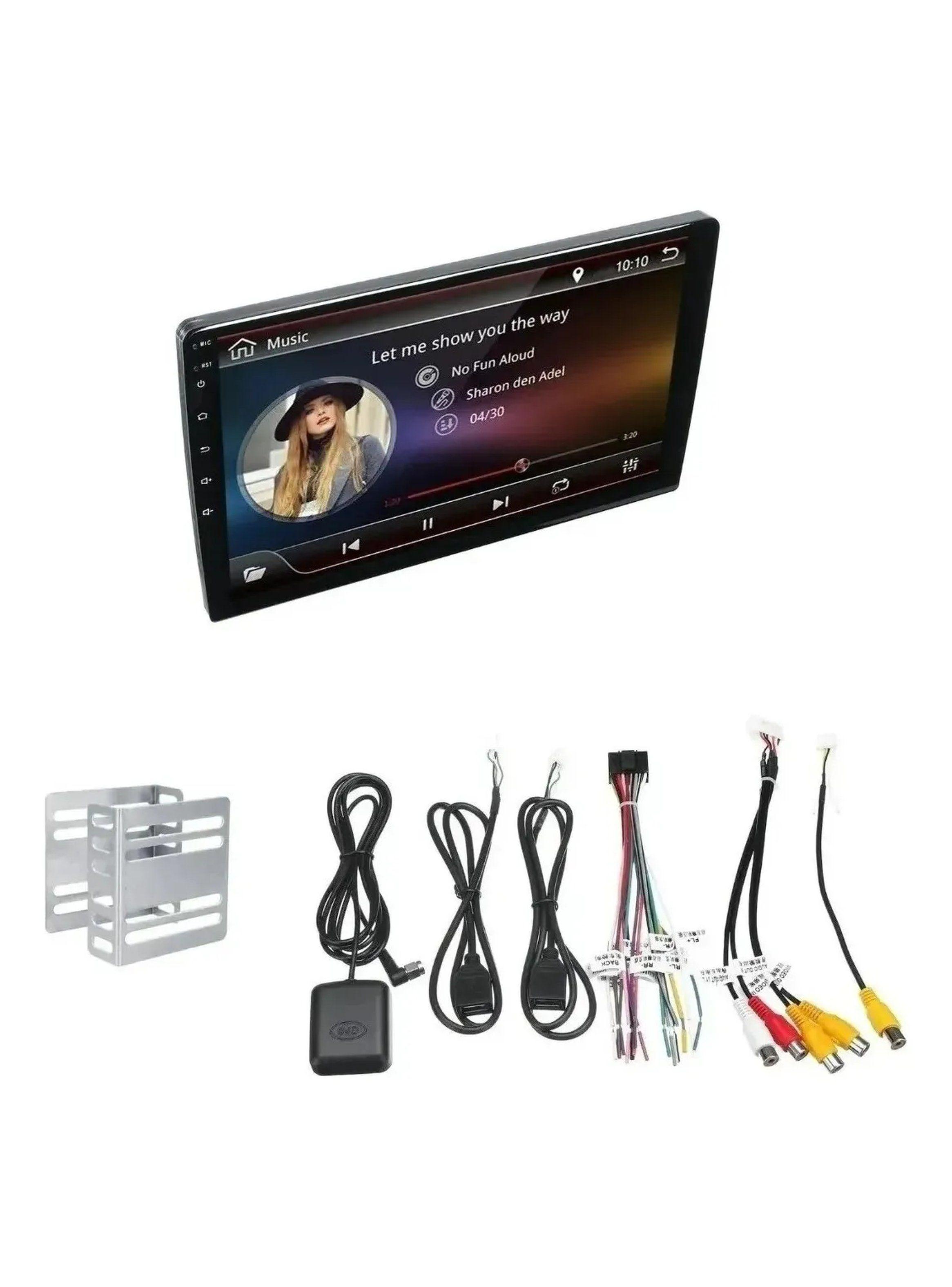 Pantalla Táctil para Auto 10 Pulgadas Android Bluetooth Con Cámara Reversa-4