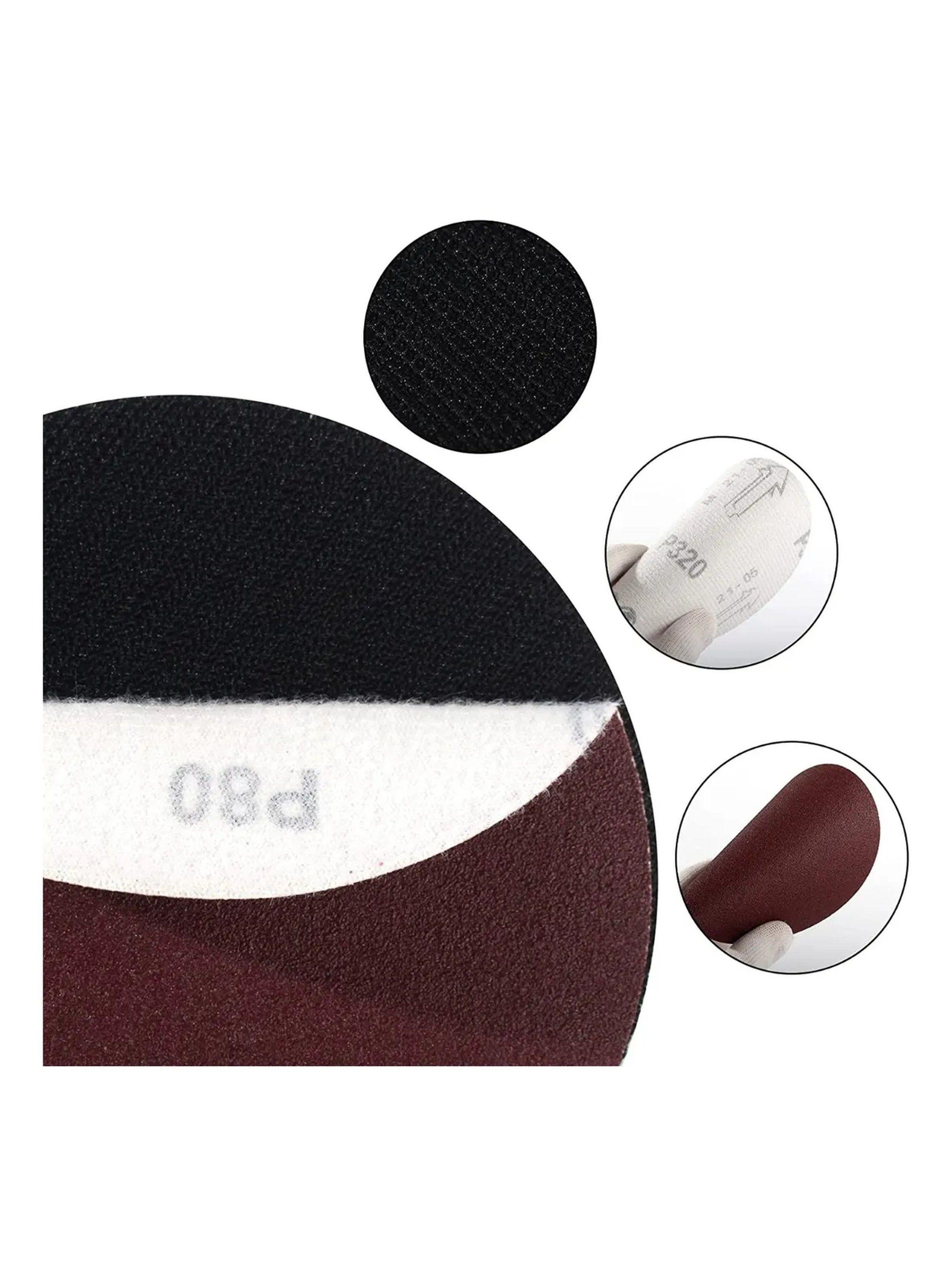 Disco de Lija con Placa de Molienda 102 Piezas M14 | Compatible con Taladro-8