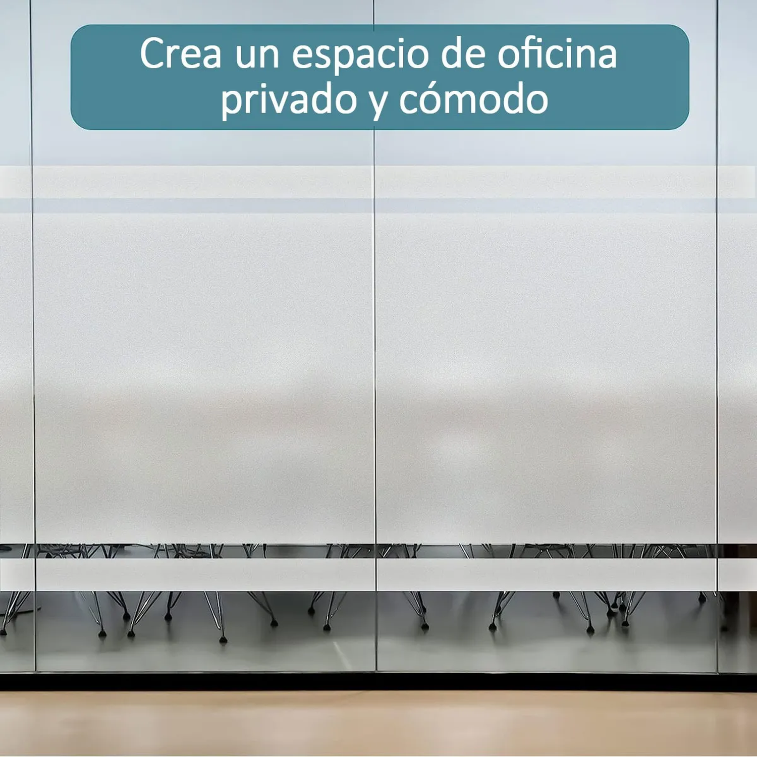 Película De Privacidad Ventana Ajuste Estático Esmerilada Reutilizable Blanca-4