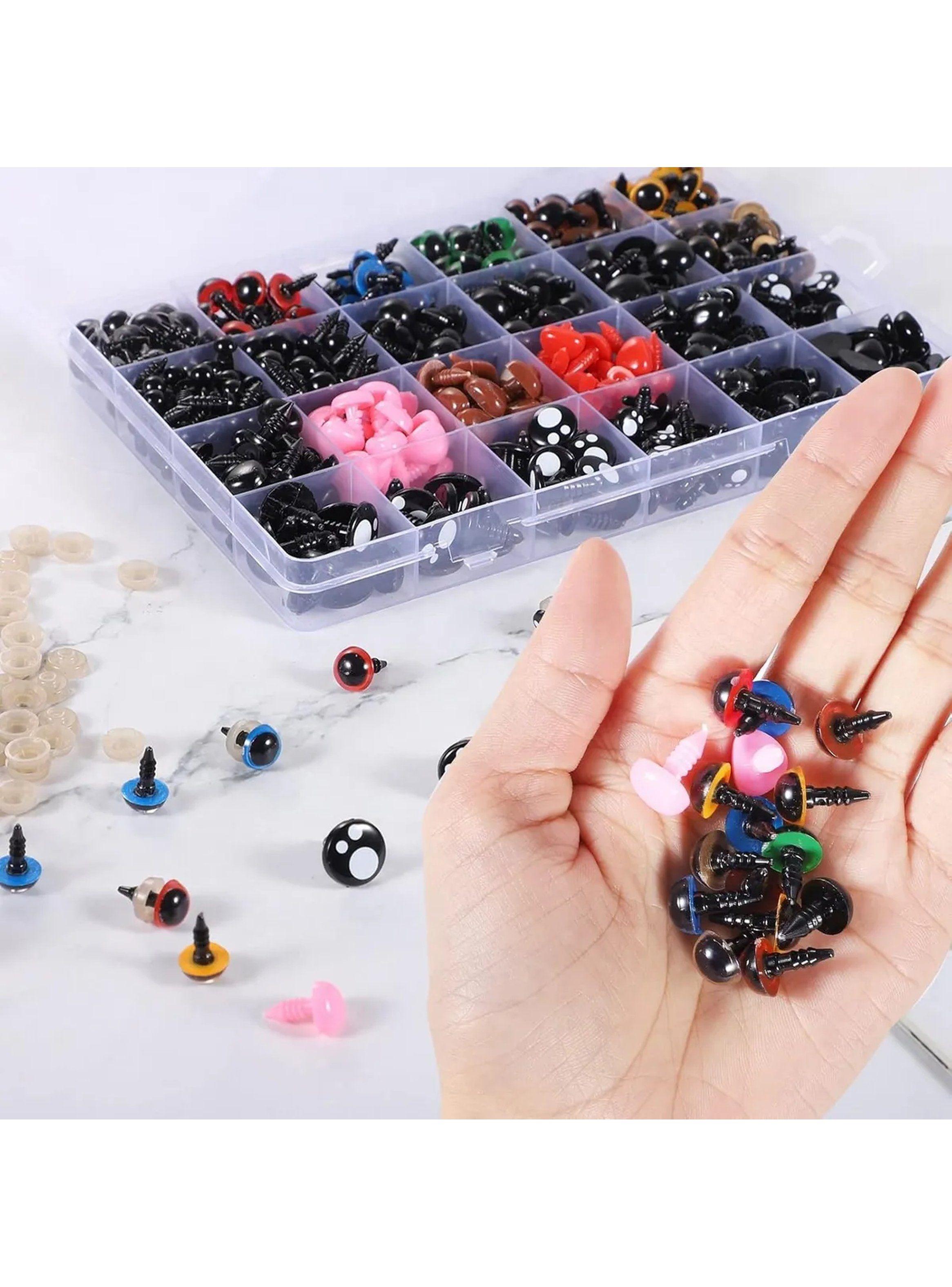 Kit de Ojos de Plástico para Manualidades 540 Piezas Multicolor-1