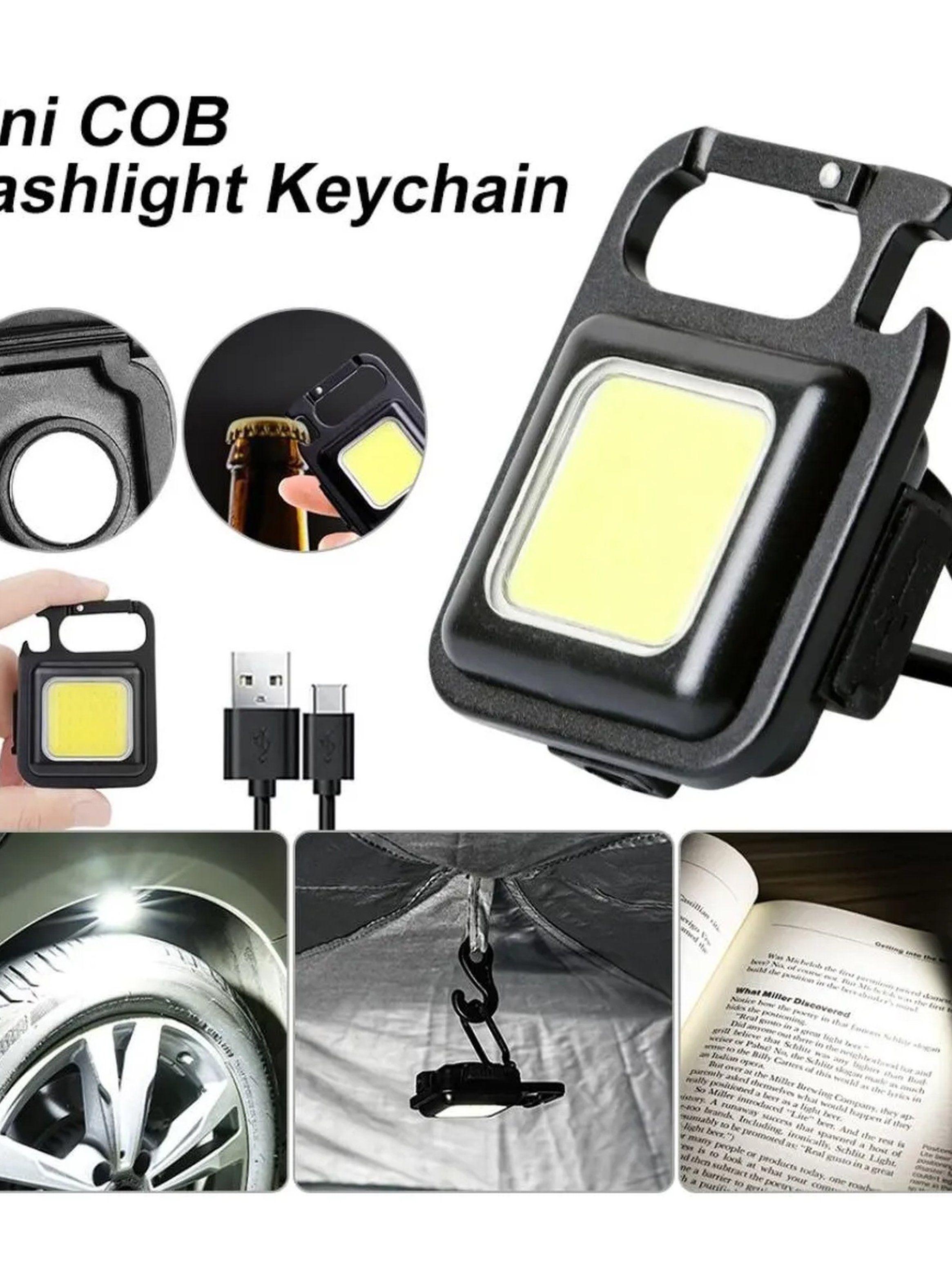 Linterna LED Recargable Portátil COB Negra-5