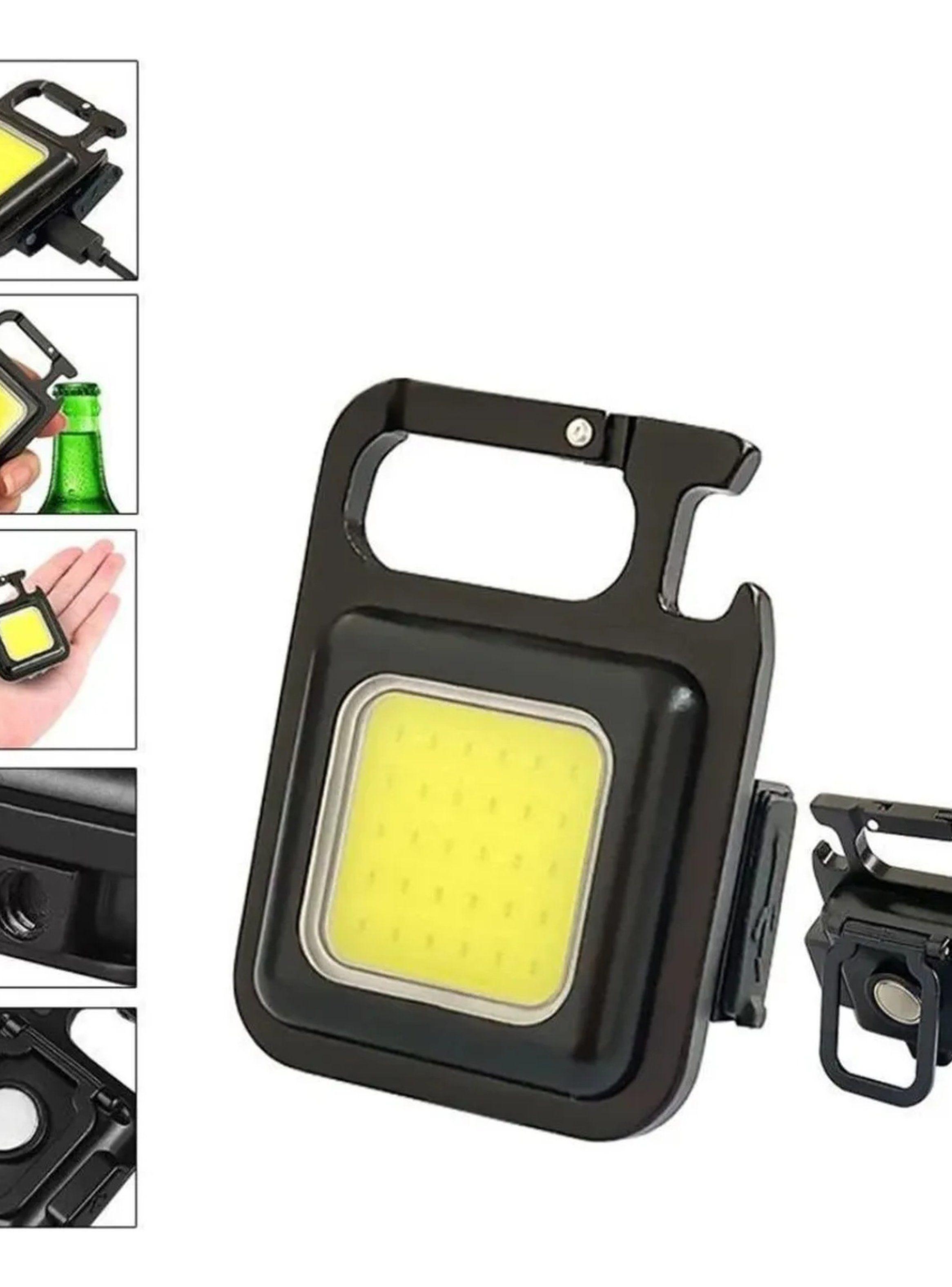 Linterna LED Recargable Portátil COB Negra-6
