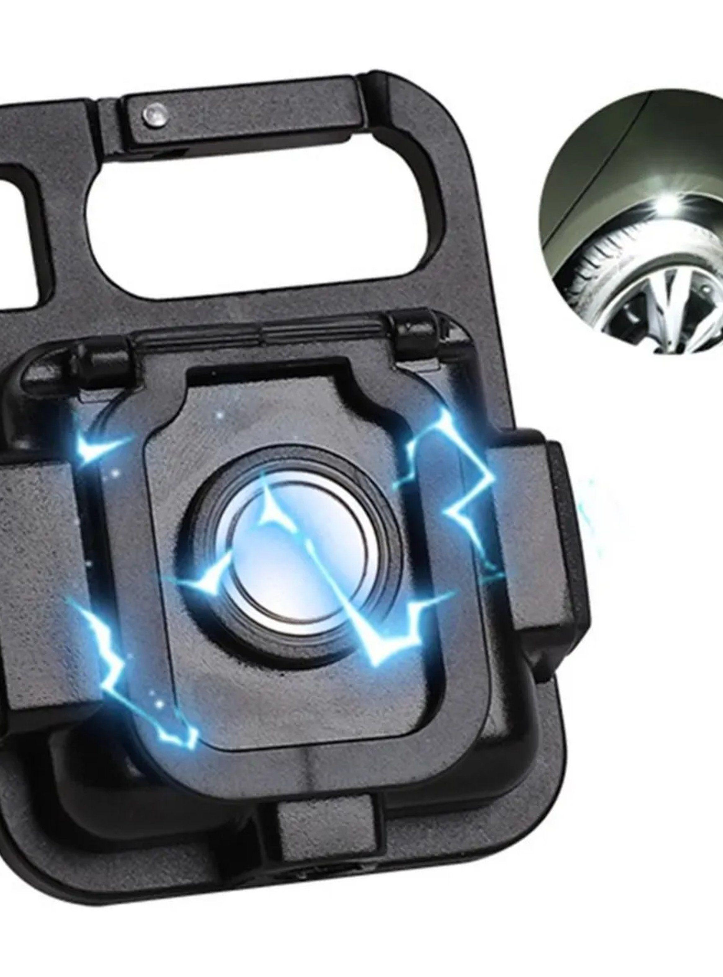 Linterna LED Recargable Portátil COB Negra-7