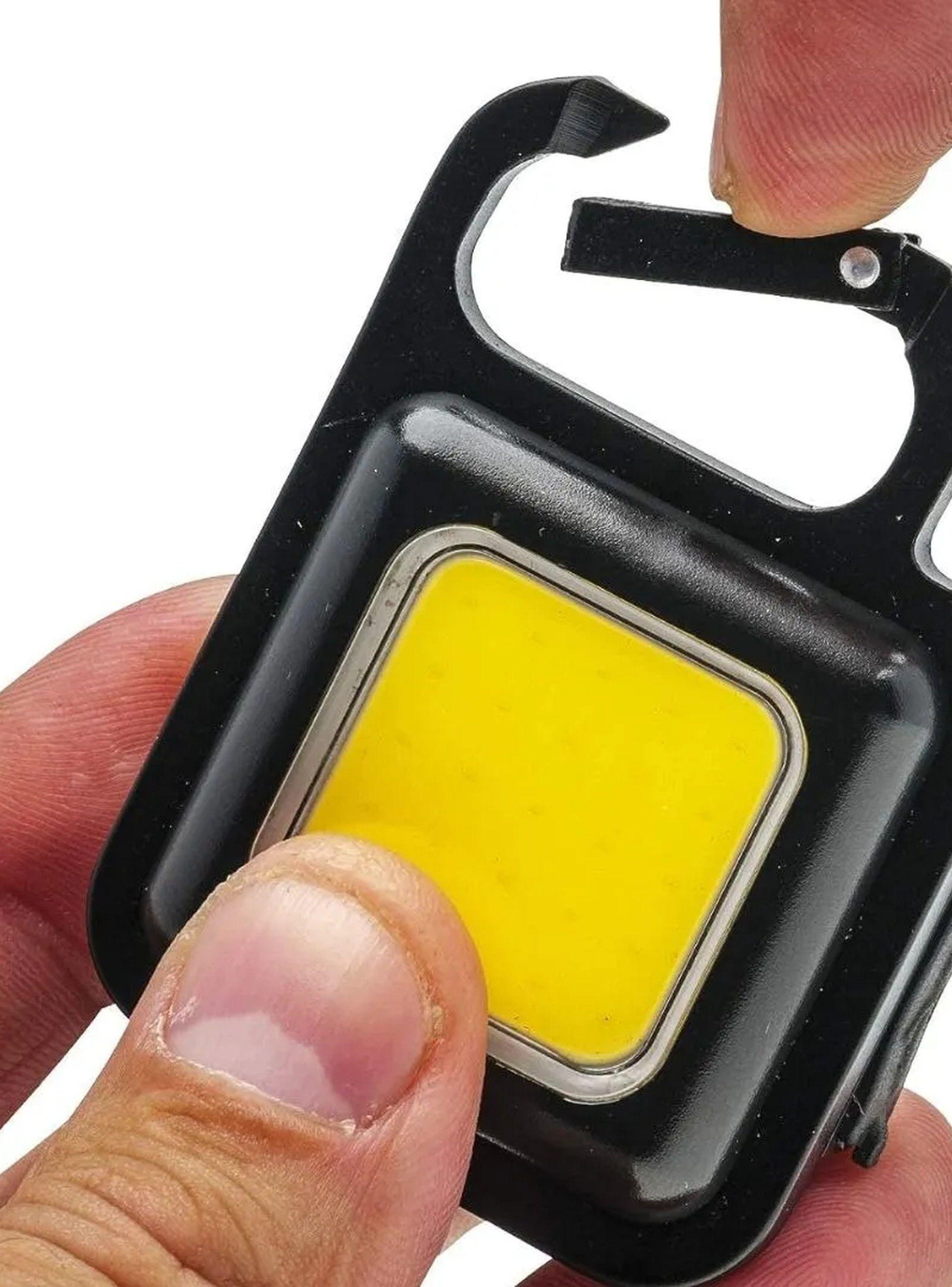 Linterna LED Recargable Portátil COB Negra-8