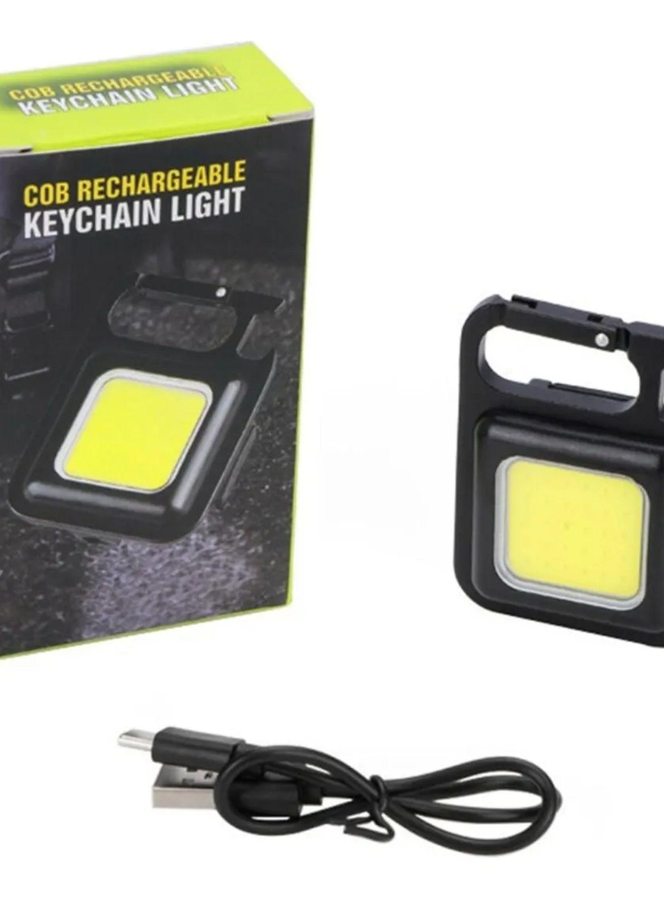 Linterna LED Recargable Portátil COB Negra-9