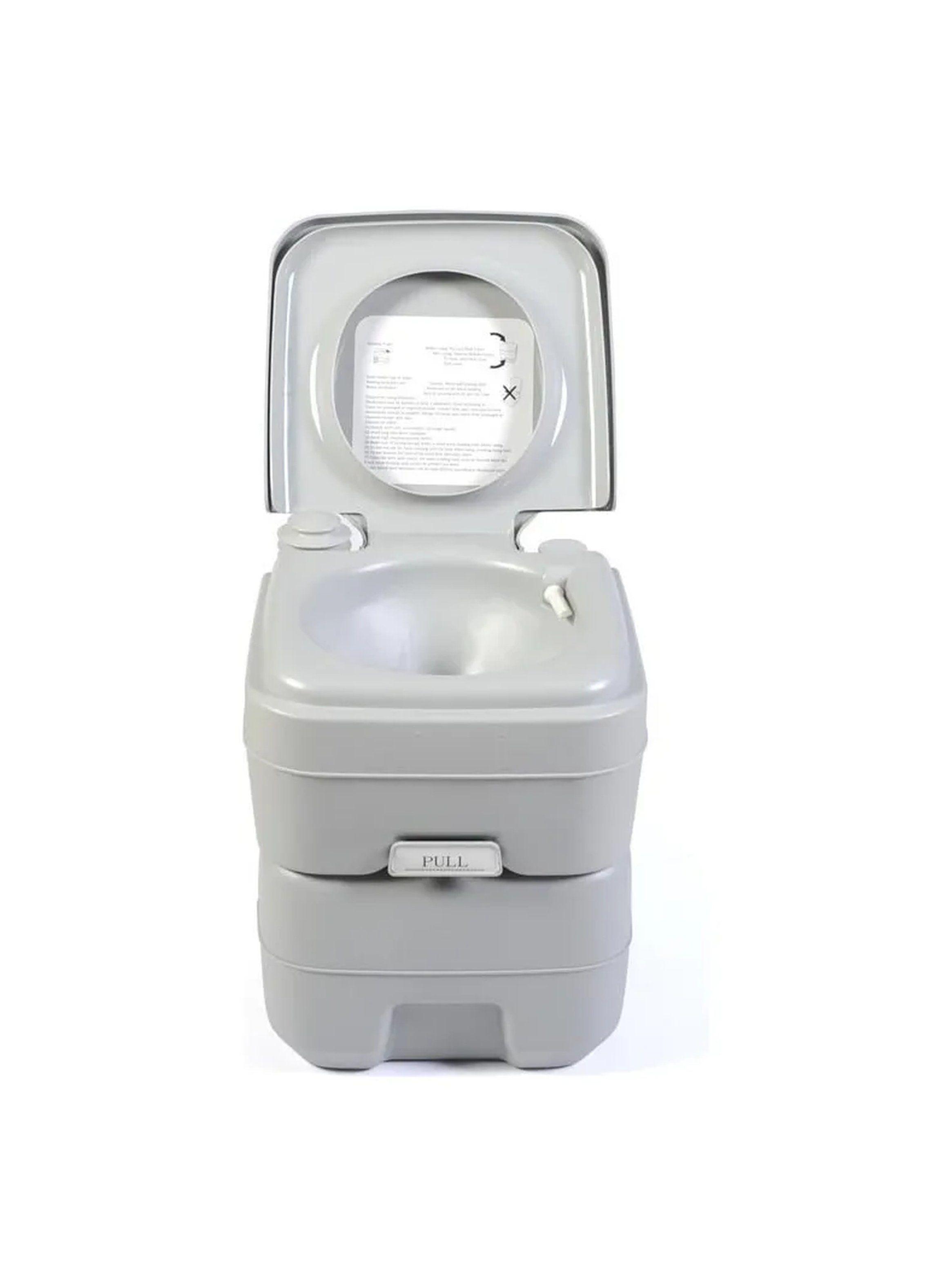 Baño Portátil Portátil 20L Gris Durable-0