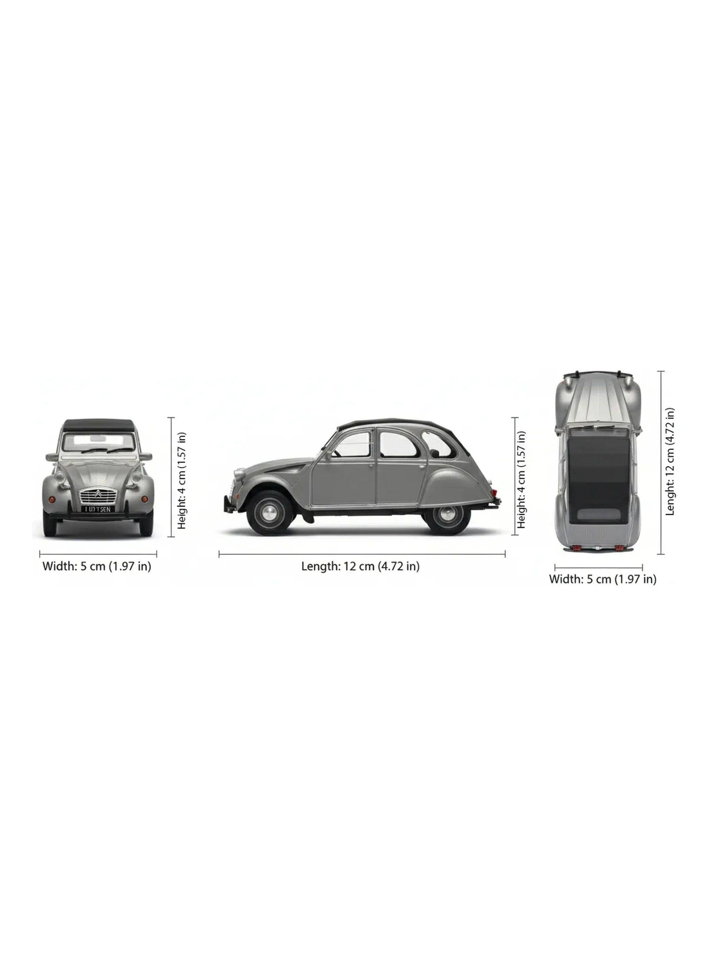 Auto de Juguete Escala 1:43 Metal Gris 12 cm-1