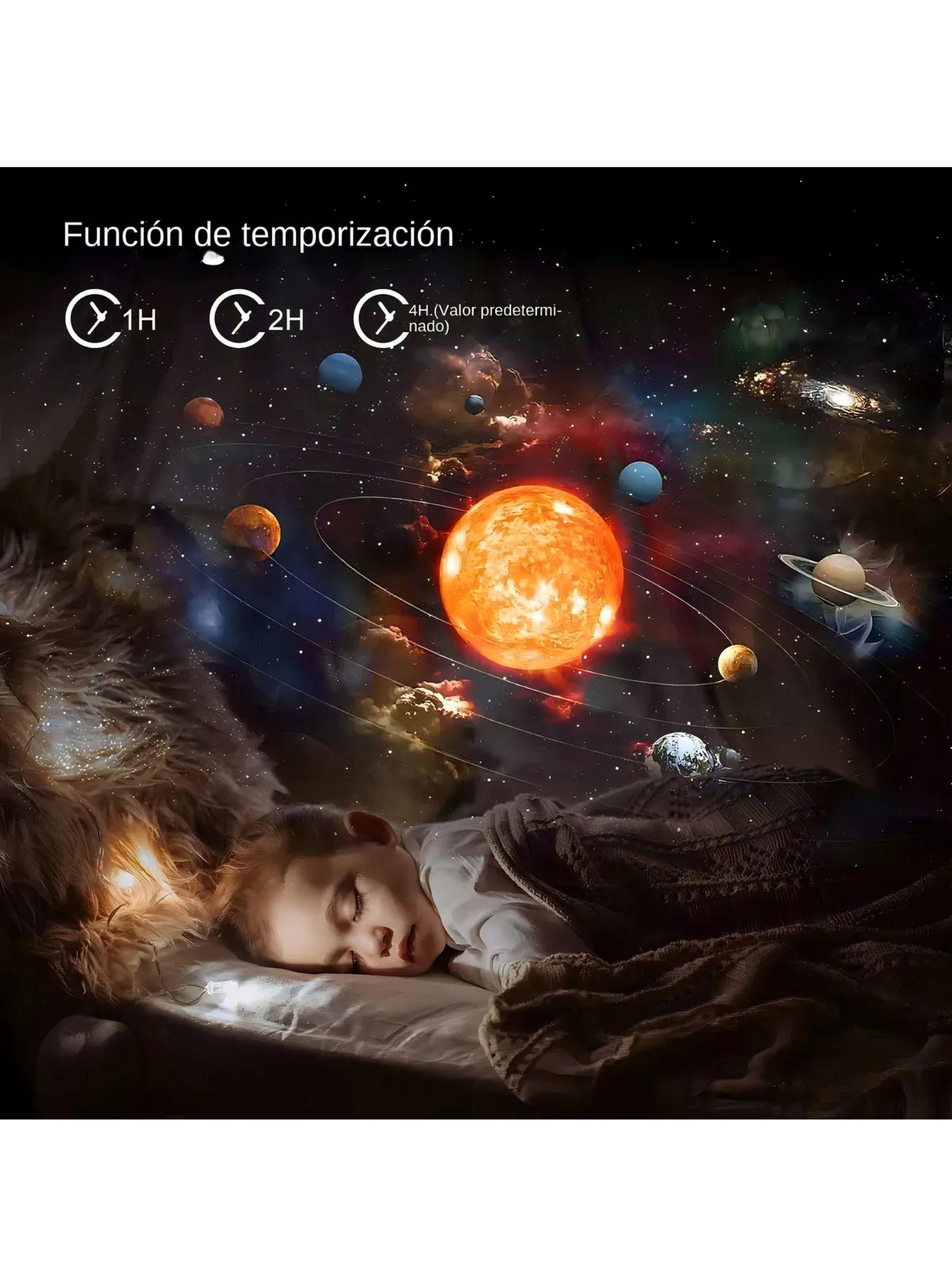 Proyector de Estrellas LED Temporizador Discos Intercambiables-2