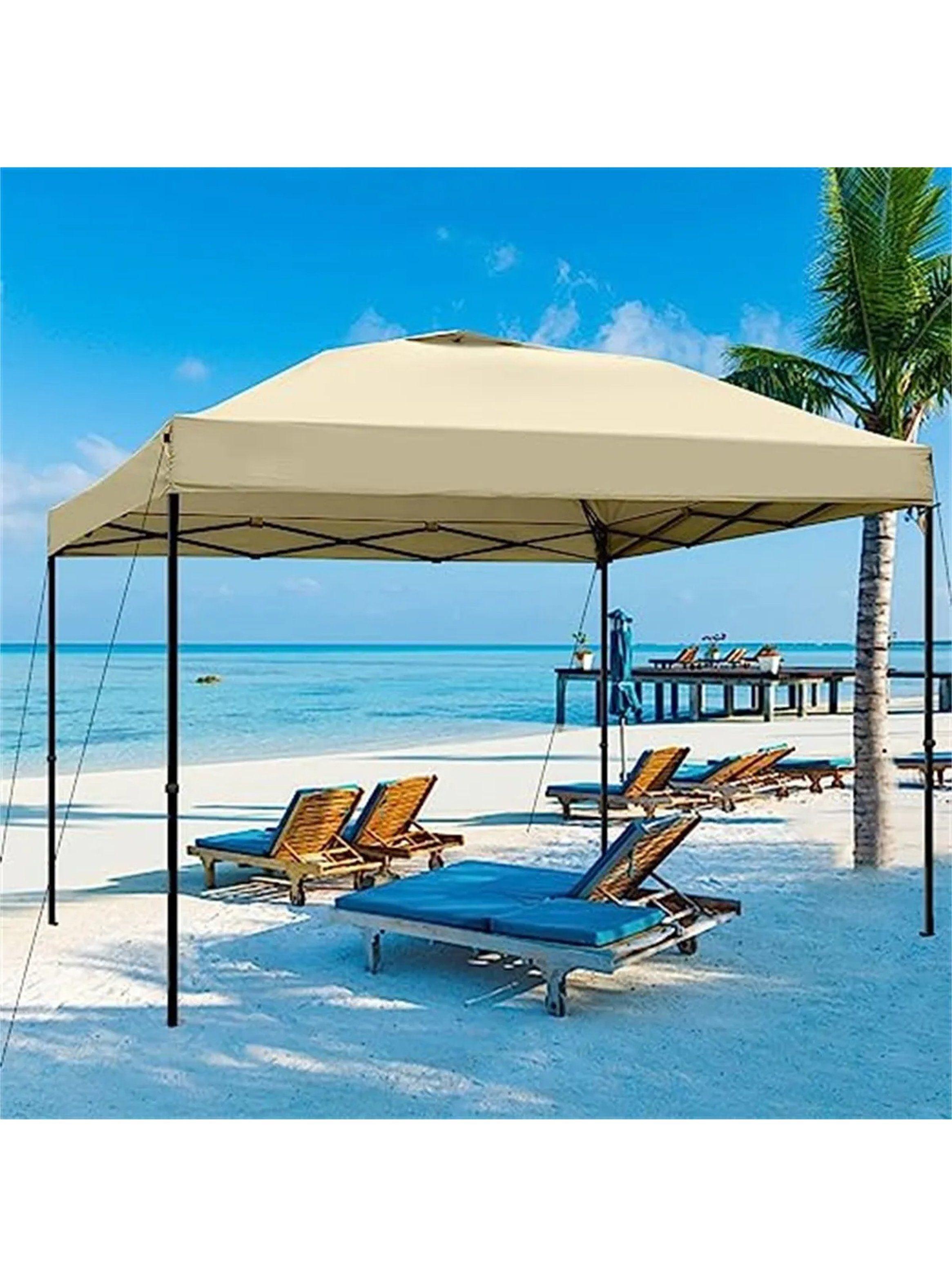 Cubierta de Repuesto para Pérgola 300x300 cm Beige Impermeable-8