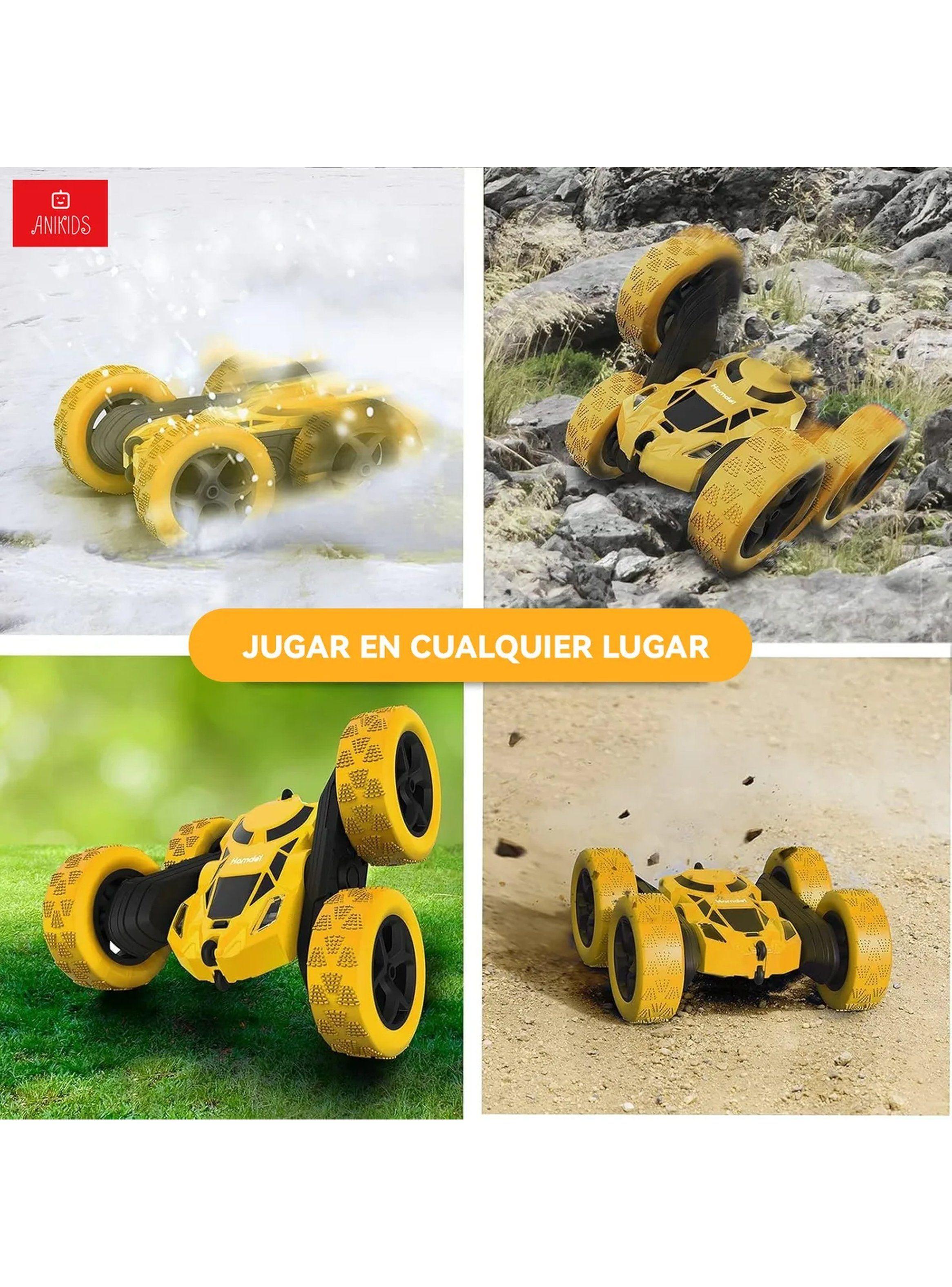 Auto de Juguete Acrobático RC 360° Amarillo 2.4GHz-4