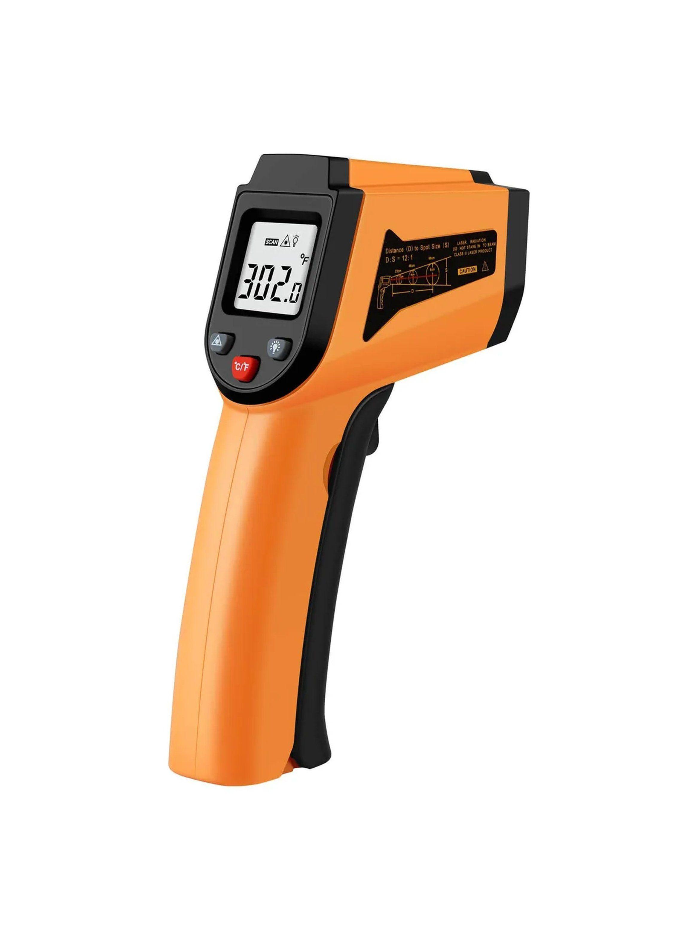 Termómetro Infrarrojo Portátil Dual Láser Pantalla LCD RoHS CE -0