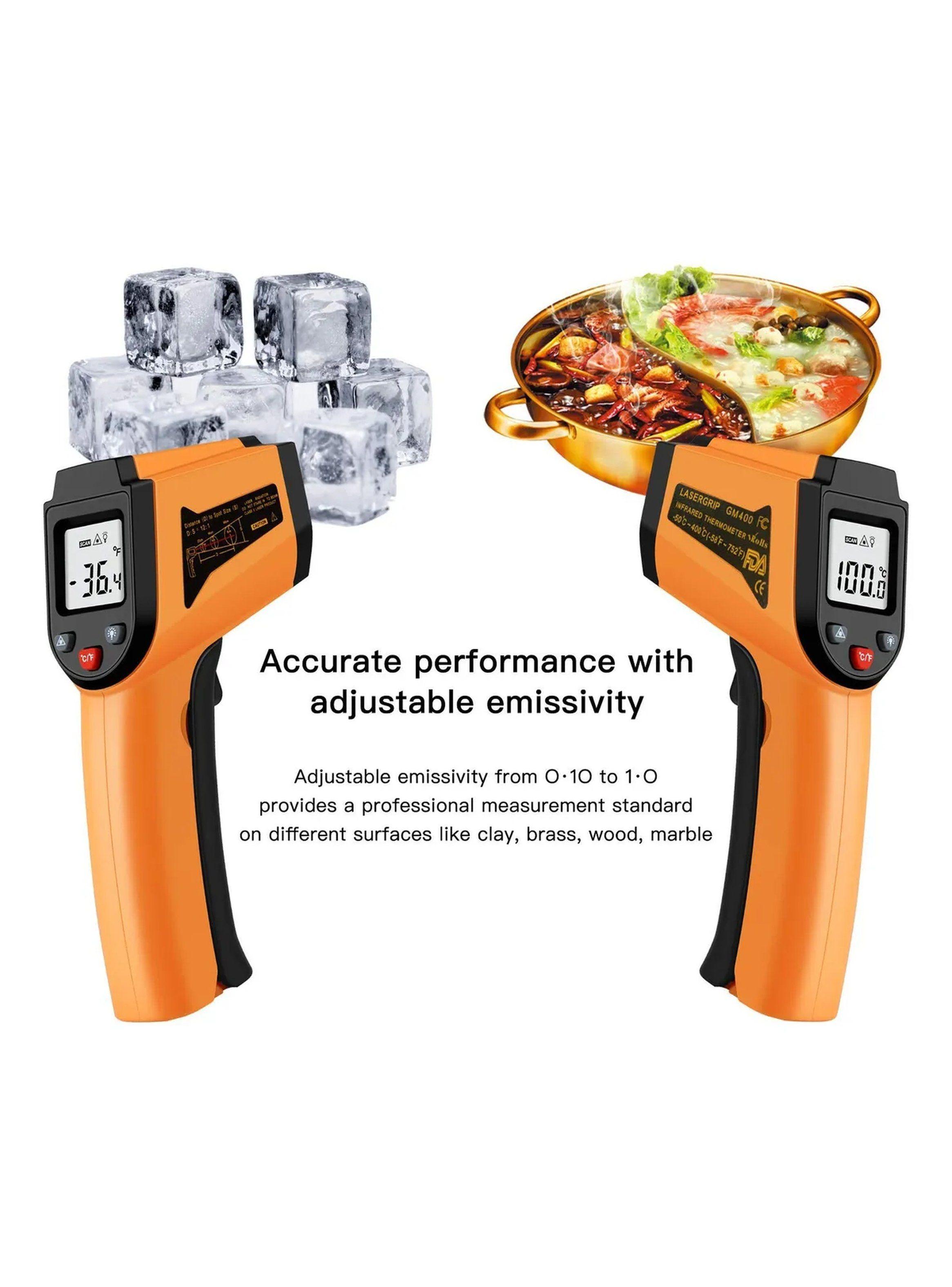 Termómetro Infrarrojo Portátil Dual Láser Pantalla LCD RoHS CE -4