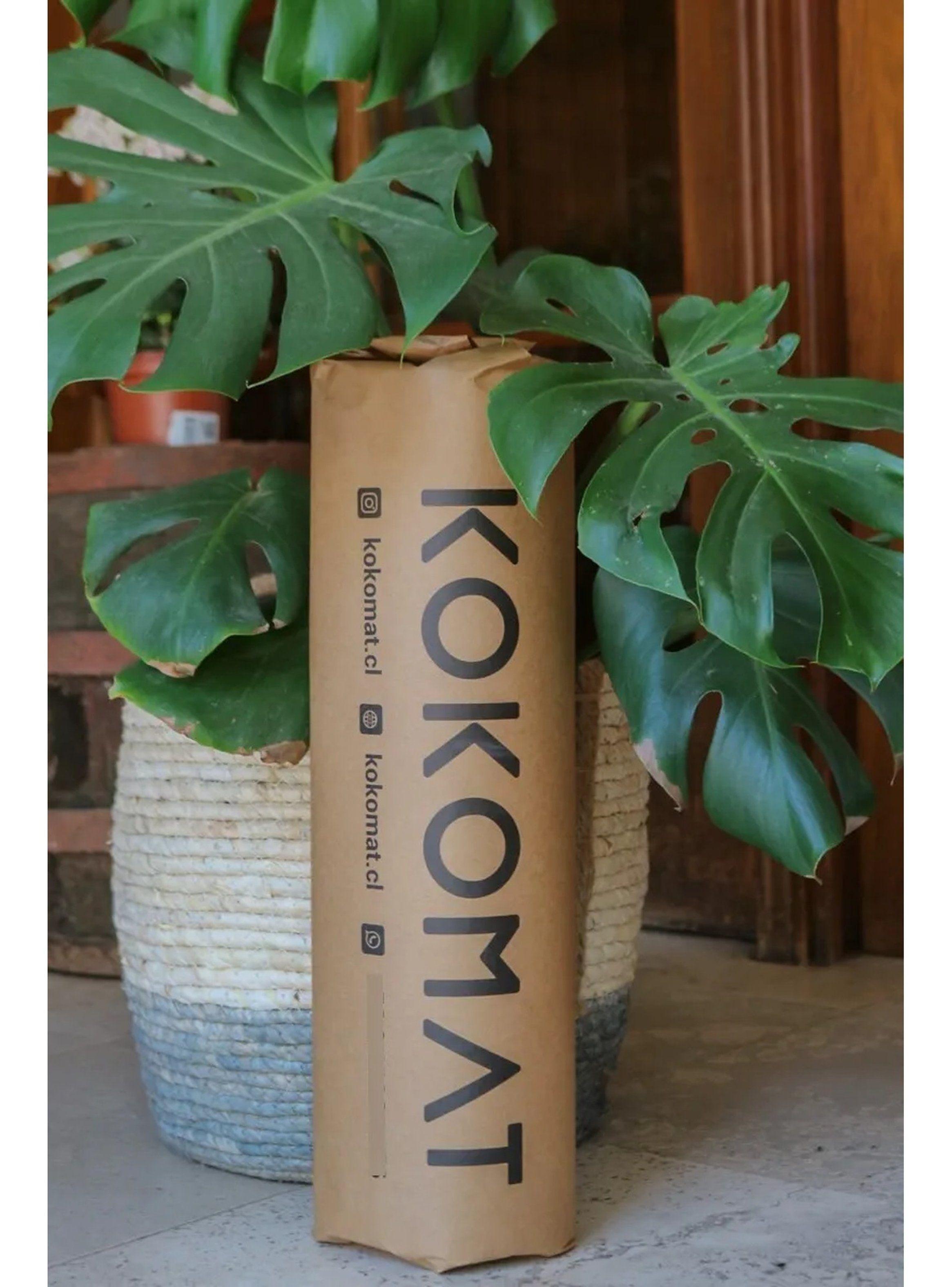 Felpudo Rectangular Fibra de Coco Antideslizante Marrón-3