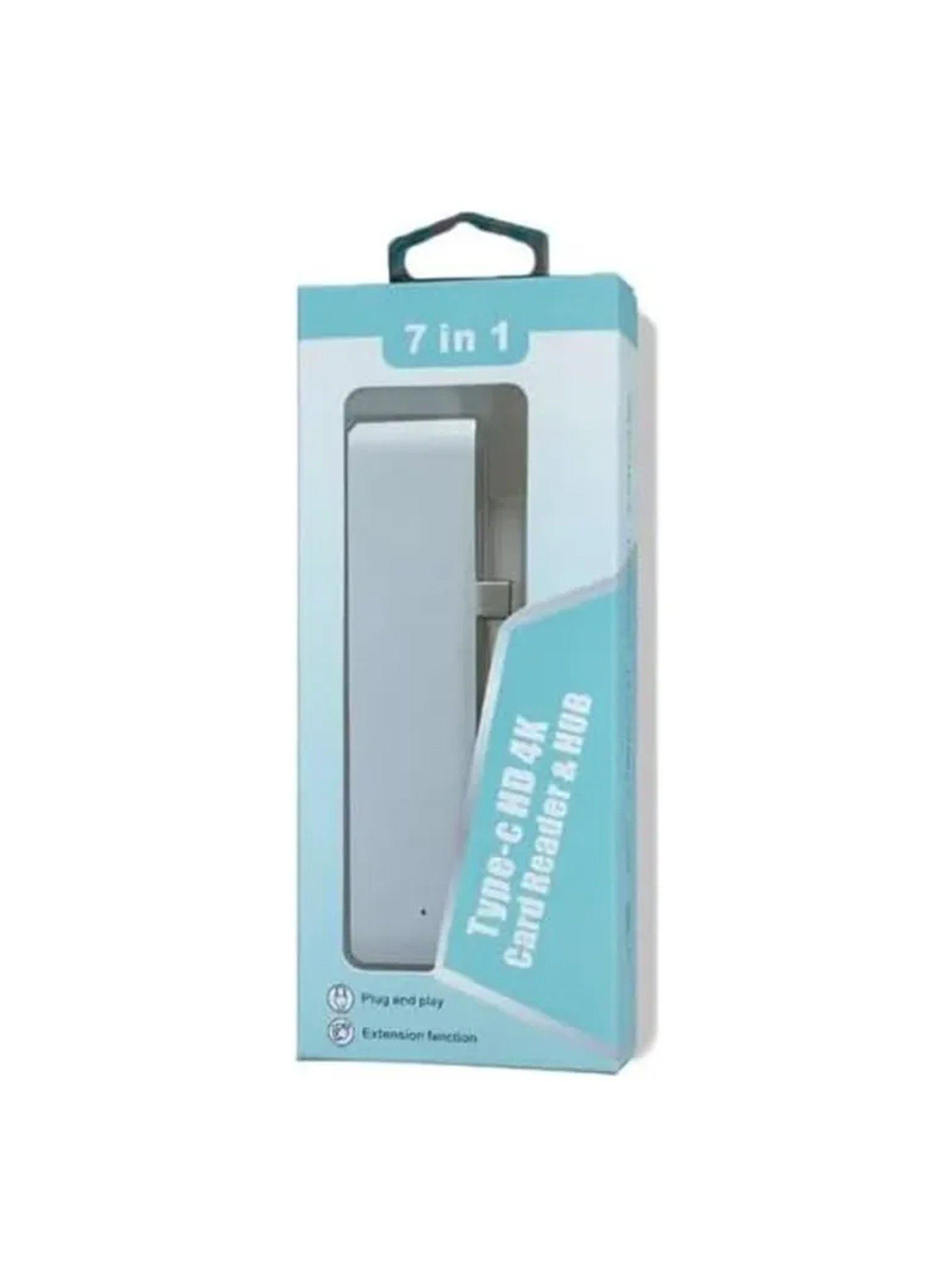Adaptador USB-C Multifuncional 4K HDMI SD/TF Thunderbolt 3 Plata-5