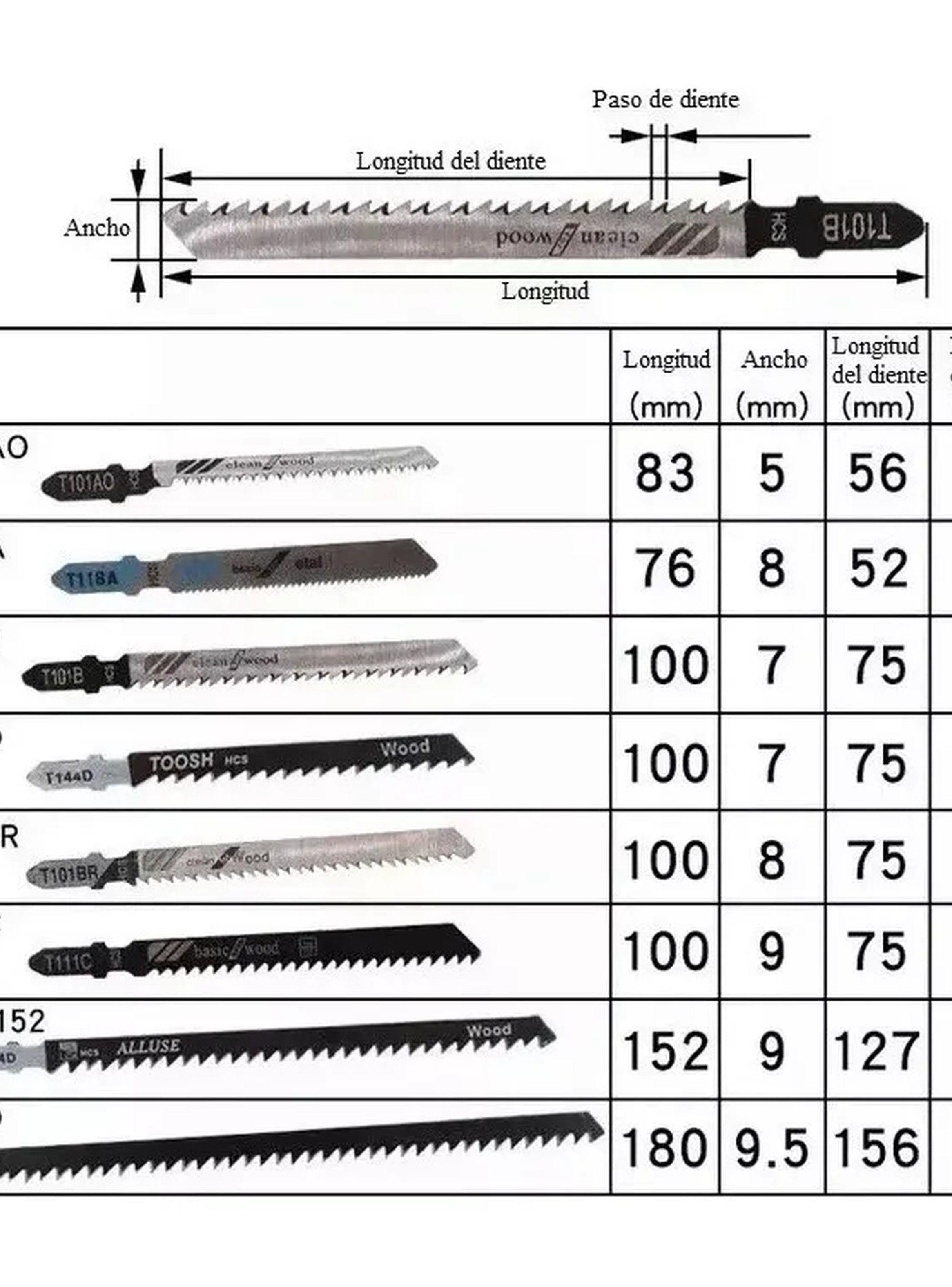 Set de Hojas de Sierra de Calar Multimaterial 35 Piezas-4