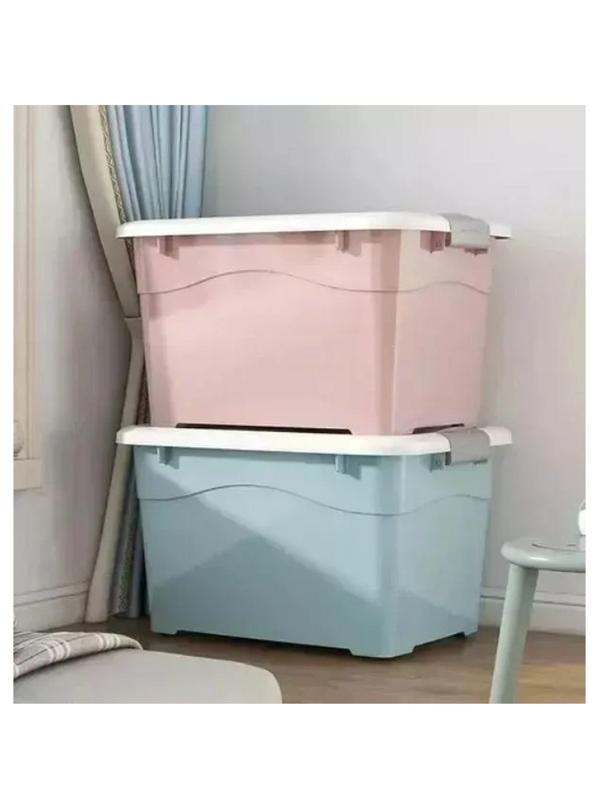 Caja de Almacenamiento Plástica con Tapa Hermética 51x38x30.5 cm-2