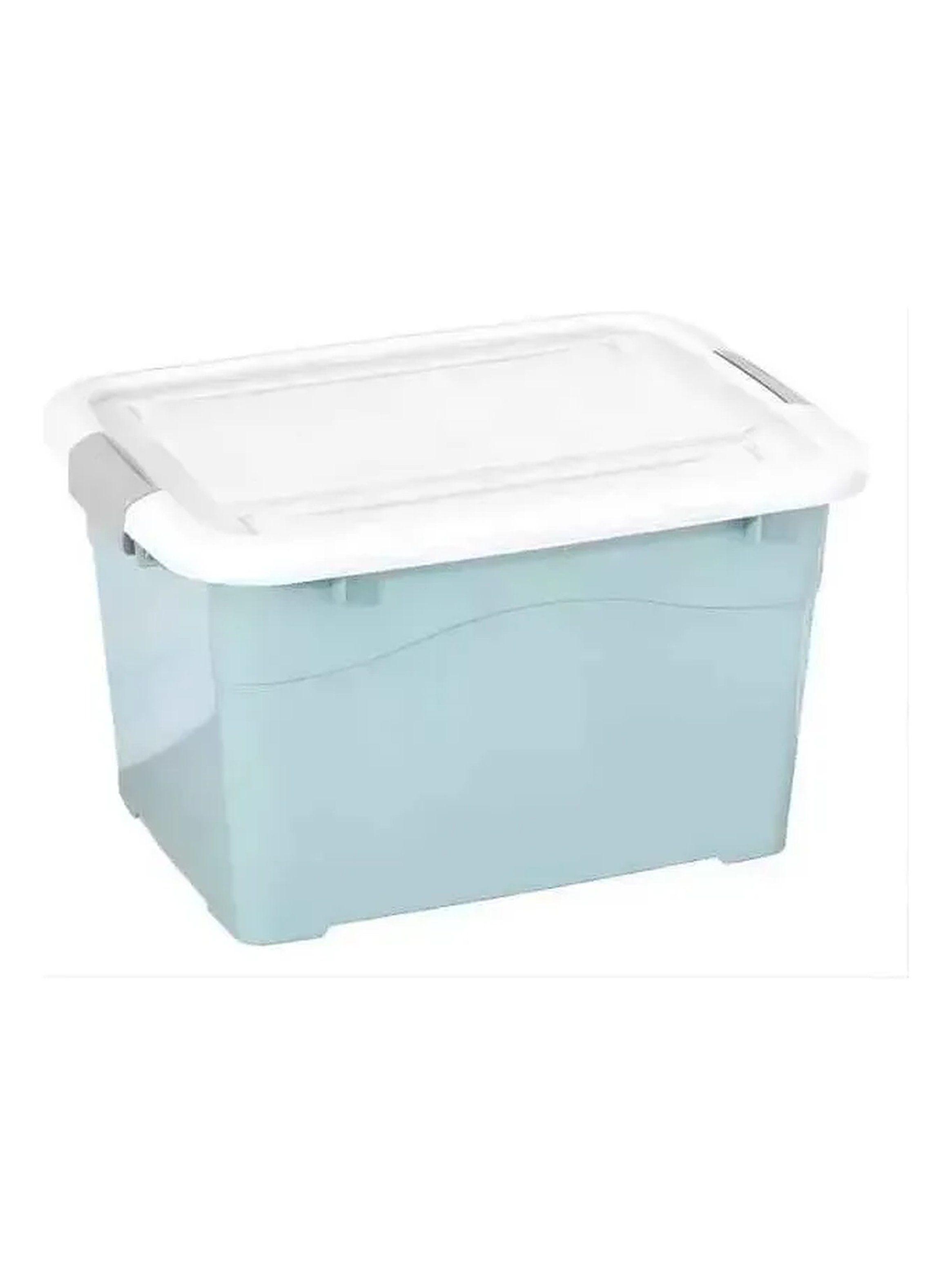 Caja de Almacenamiento Plástica con Tapa Hermética 51x38x30.5 cm-5