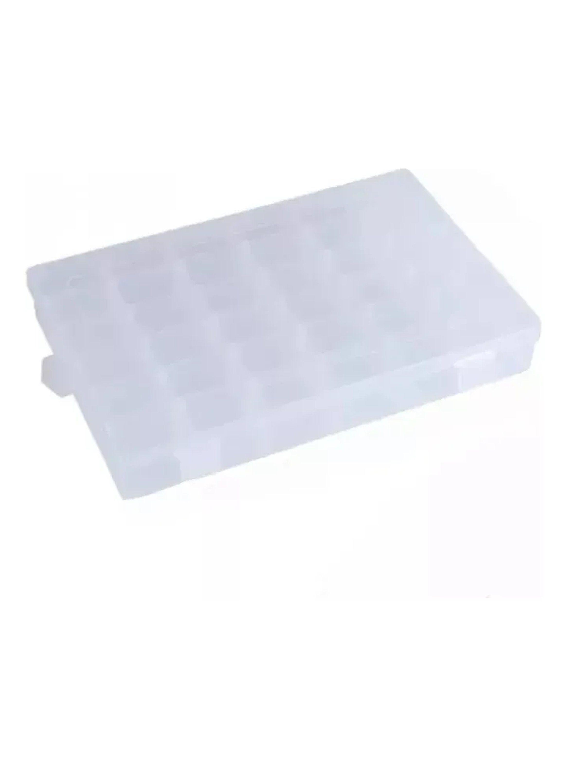 Caja de Almacenamiento con Divisiones Ajustables Plástico Transparente 2 Piezas-4