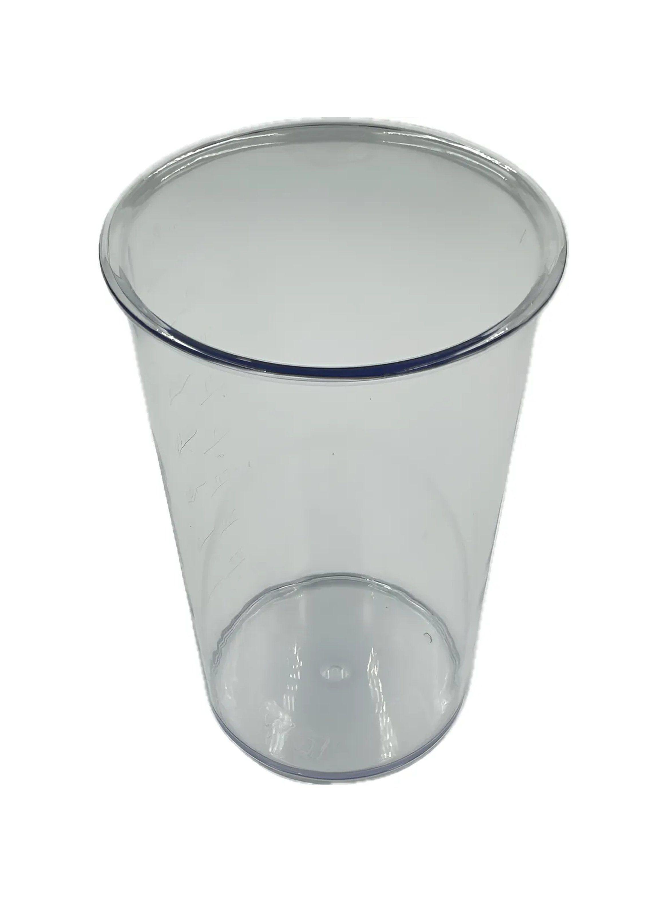 Vaso de Plástico Transparente 600ml Reutilizable-0