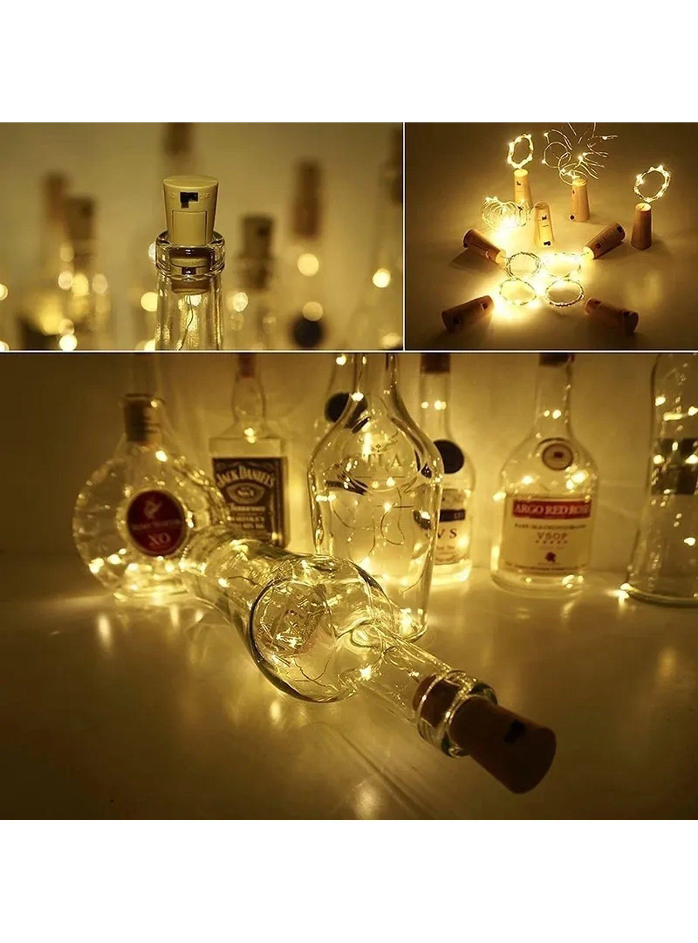 Luces LED para Botellas 12 Piezas Cálidas Decorativas Interior/Exterior-3