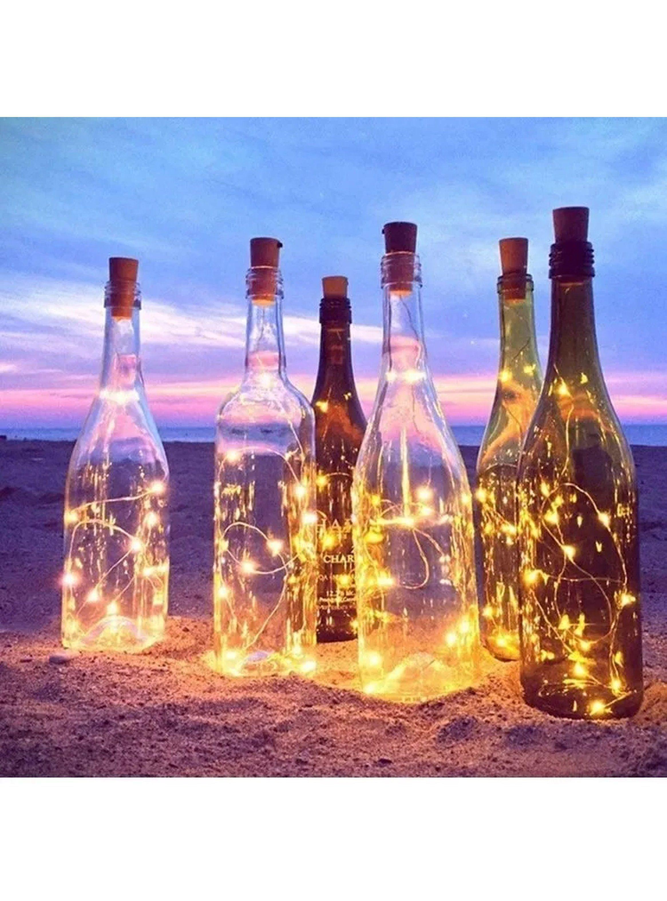 Luces LED para Botellas 12 Piezas Cálidas Decorativas Interior/Exterior-4