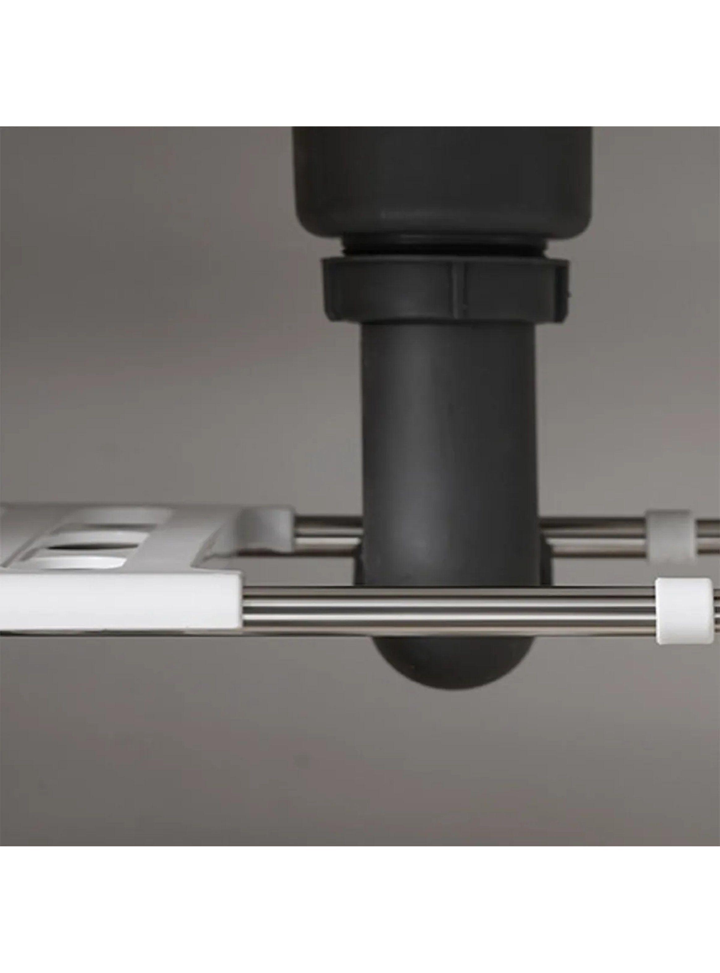 Estante Ajustable Multiuso Plástico Blanco Cocina y Baño-4