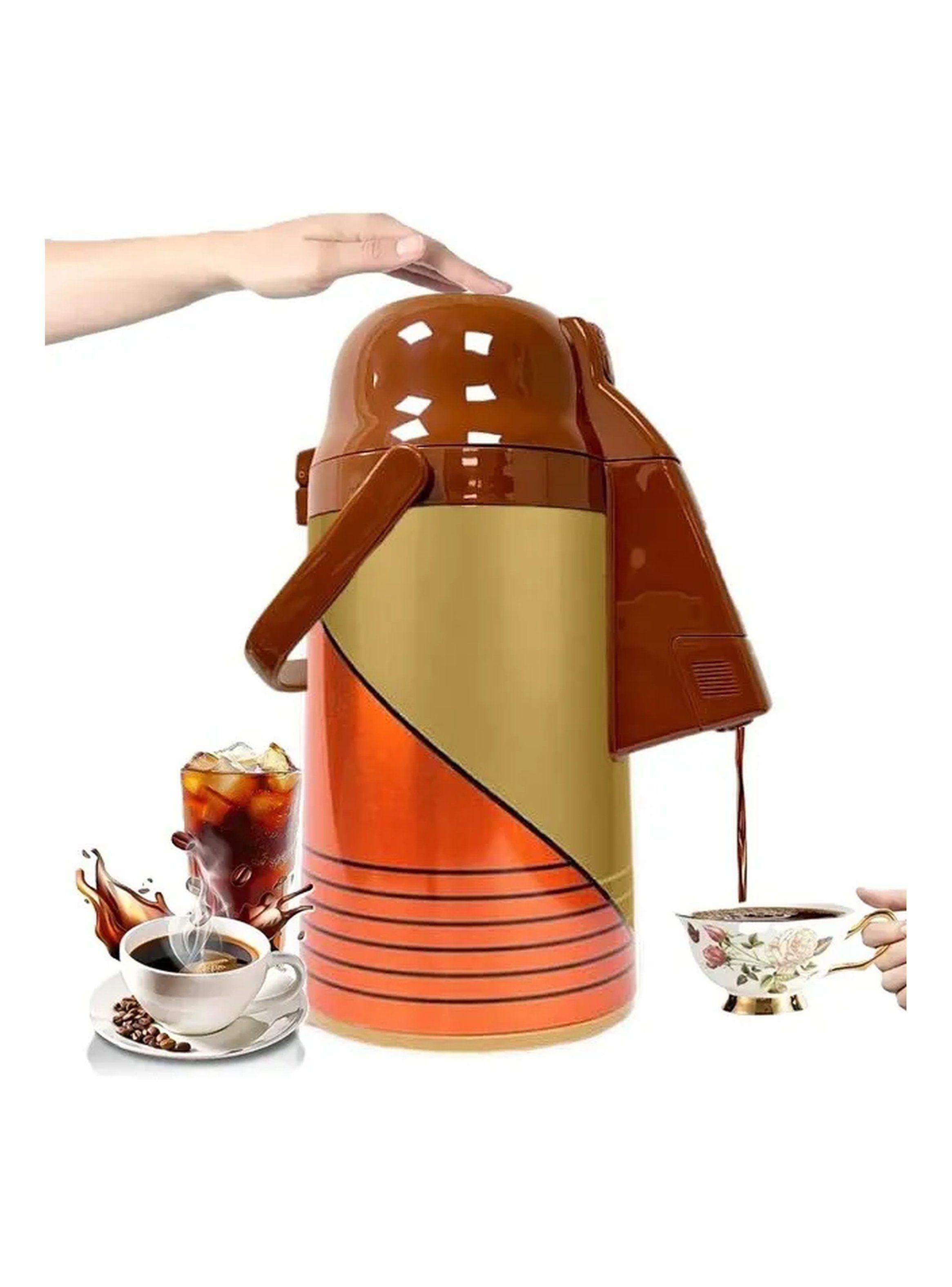 Termo Dispensador de Líquidos 2L Acero Inoxidable Marrón-1