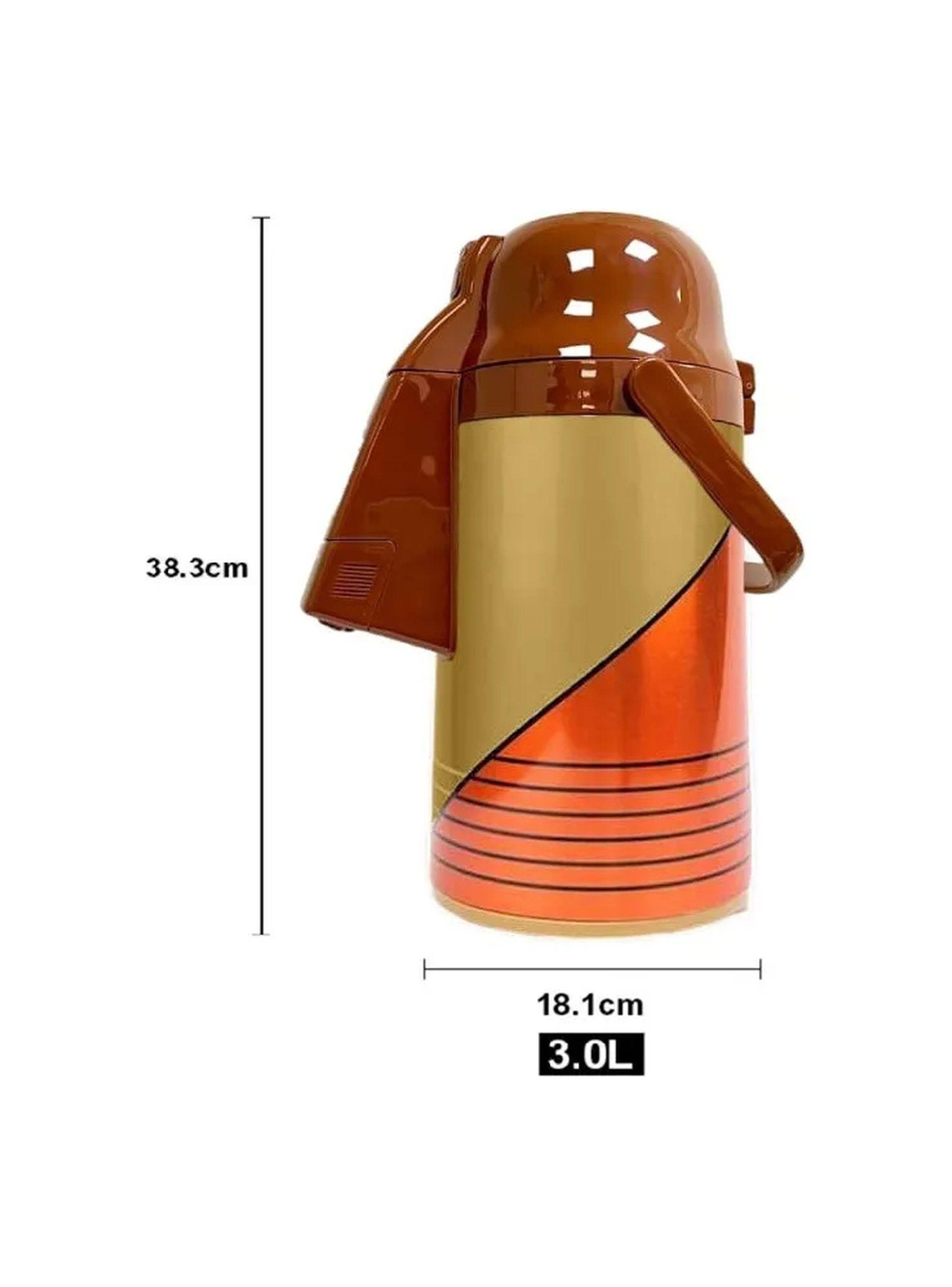 Termo Dispensador de Líquidos 2L Acero Inoxidable Marrón-3