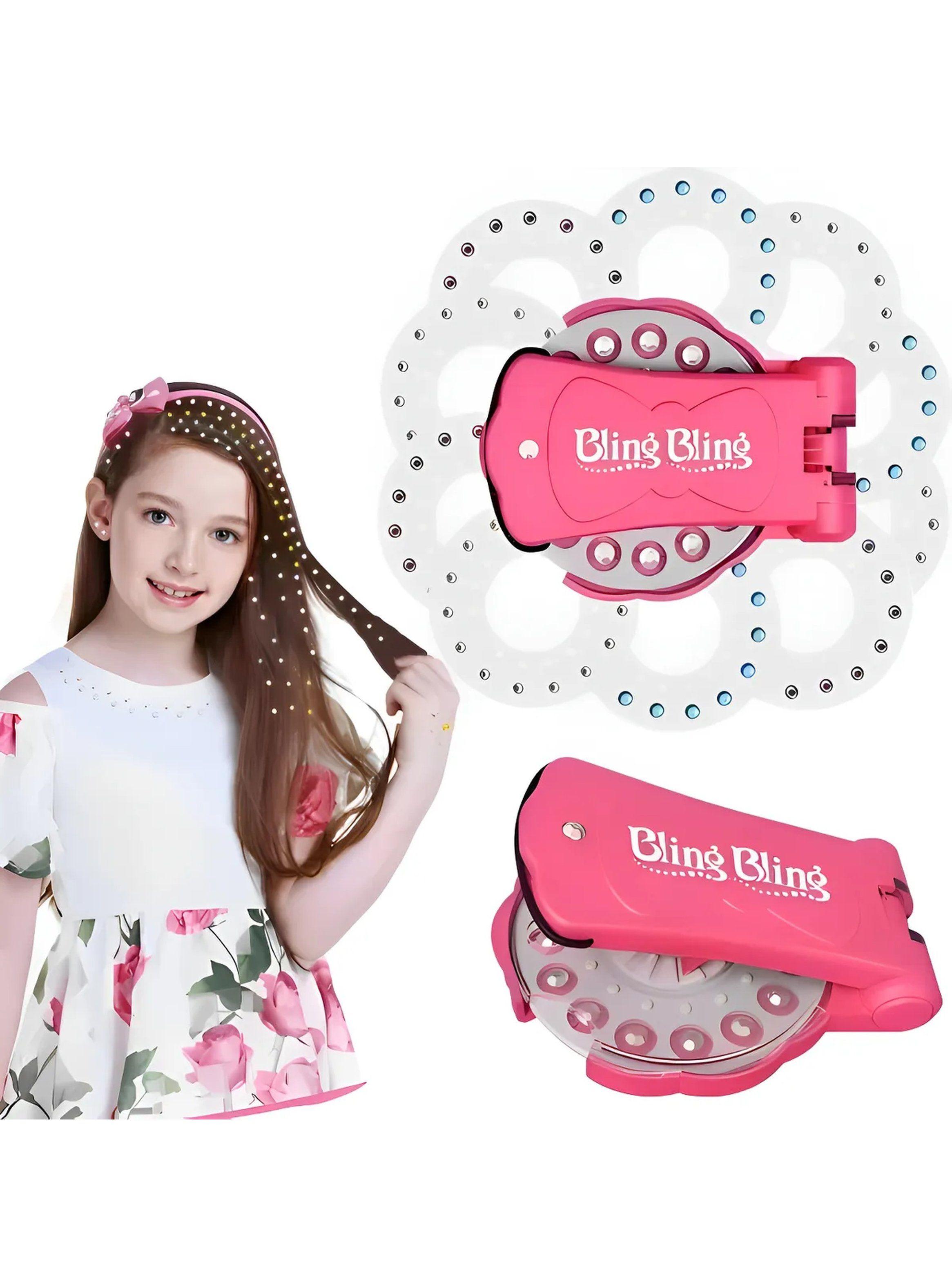 Máquina Aplicadora de Diamantes para el Pelo Manual Color Rosa-0