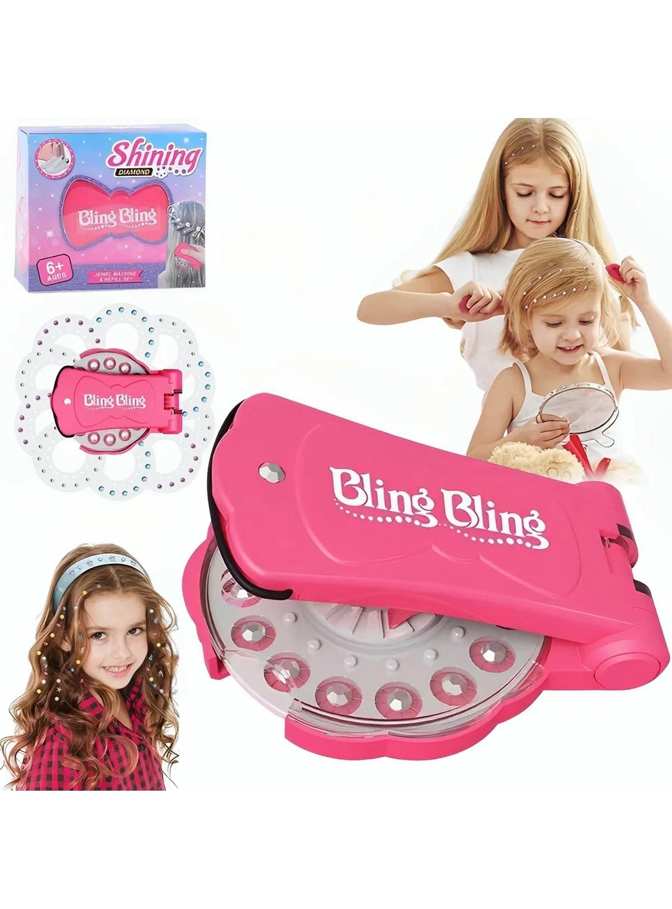 Máquina Aplicadora de Diamantes para el Pelo Manual Color Rosa-1