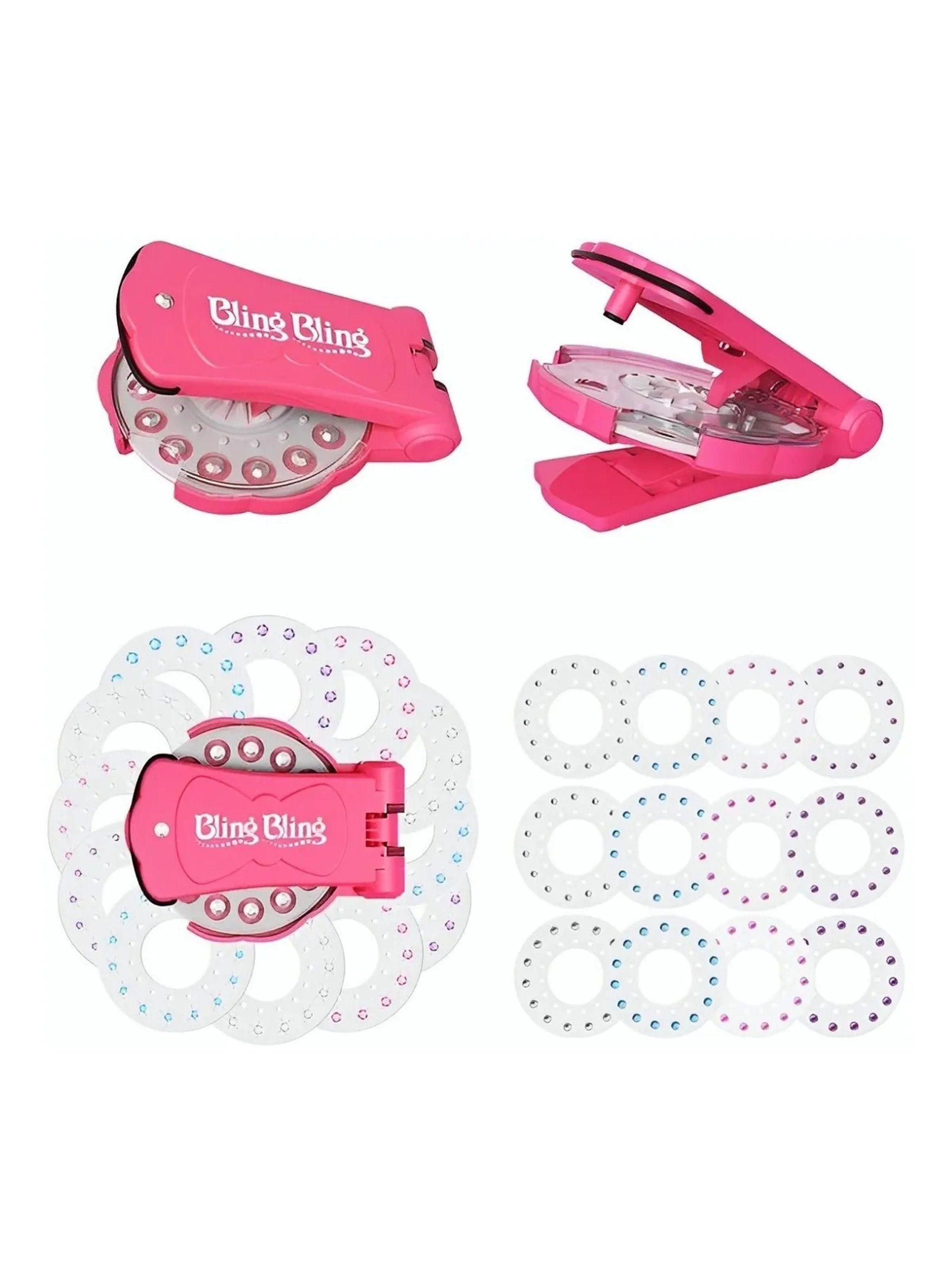 Máquina Aplicadora de Diamantes para el Pelo Manual Color Rosa-2