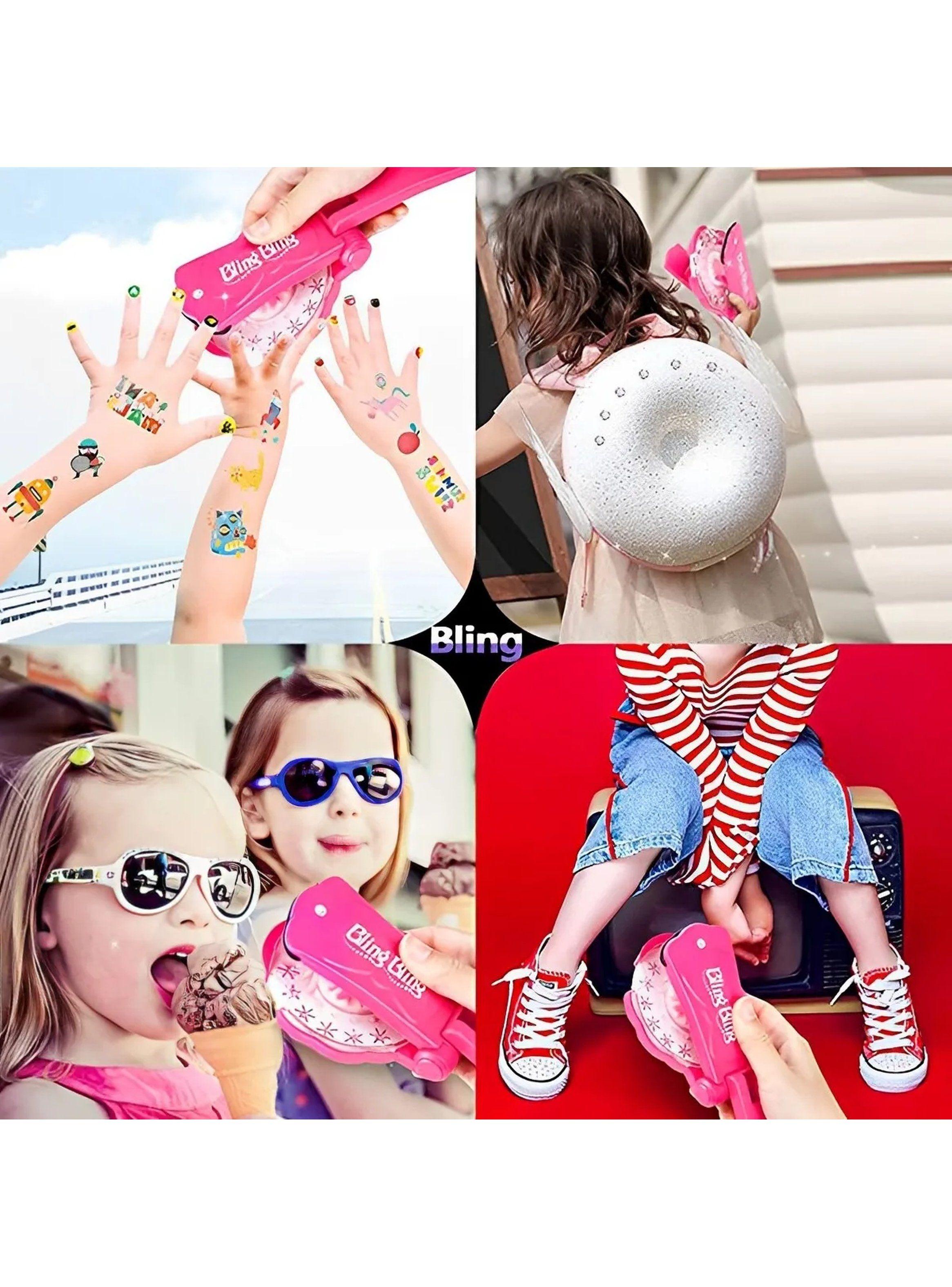 Máquina Aplicadora de Diamantes para el Pelo Manual Color Rosa-4