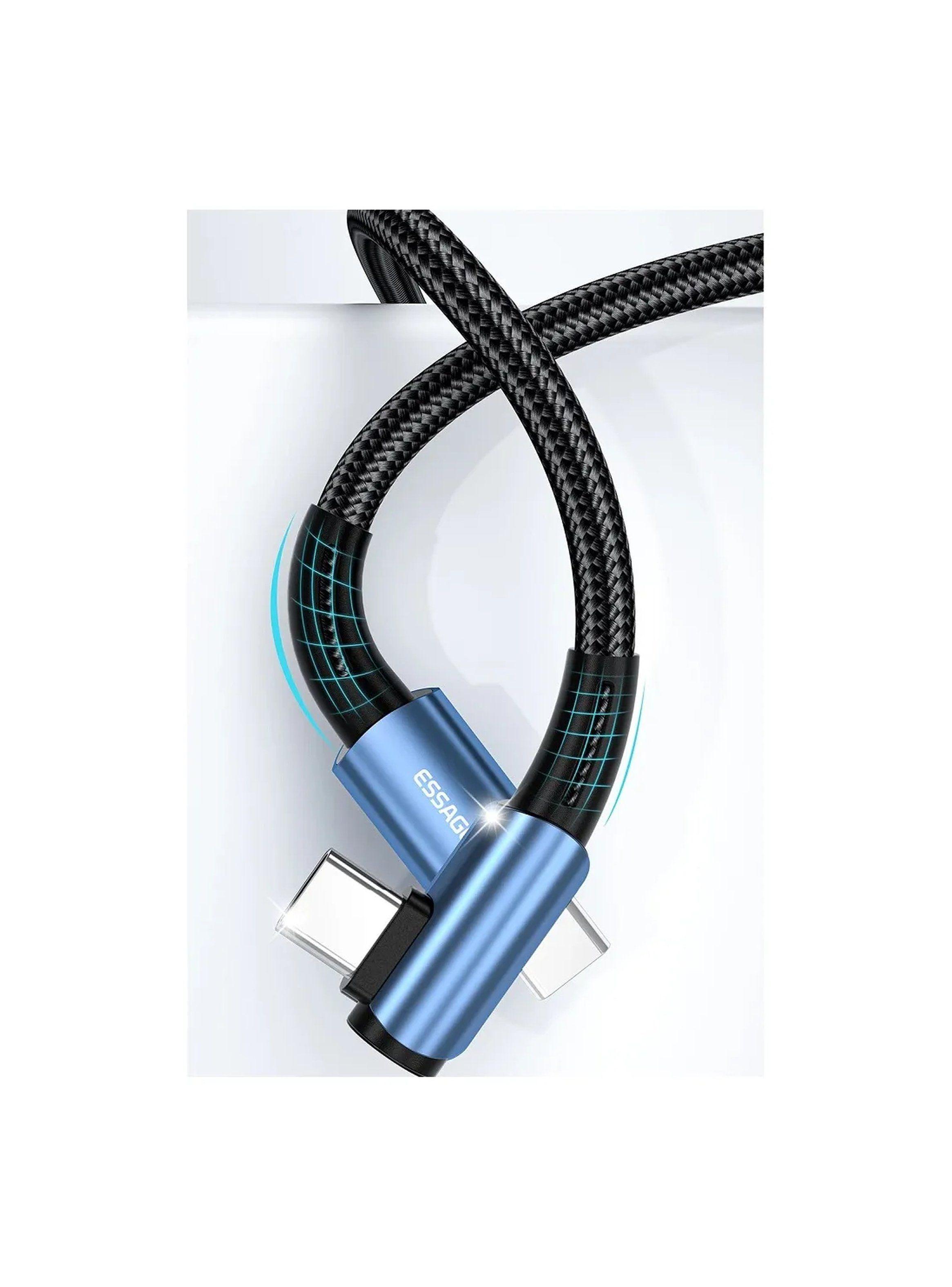 Cable USB-C Carga Rápida 100W Trenzado Diseño Flexible Negocio-2