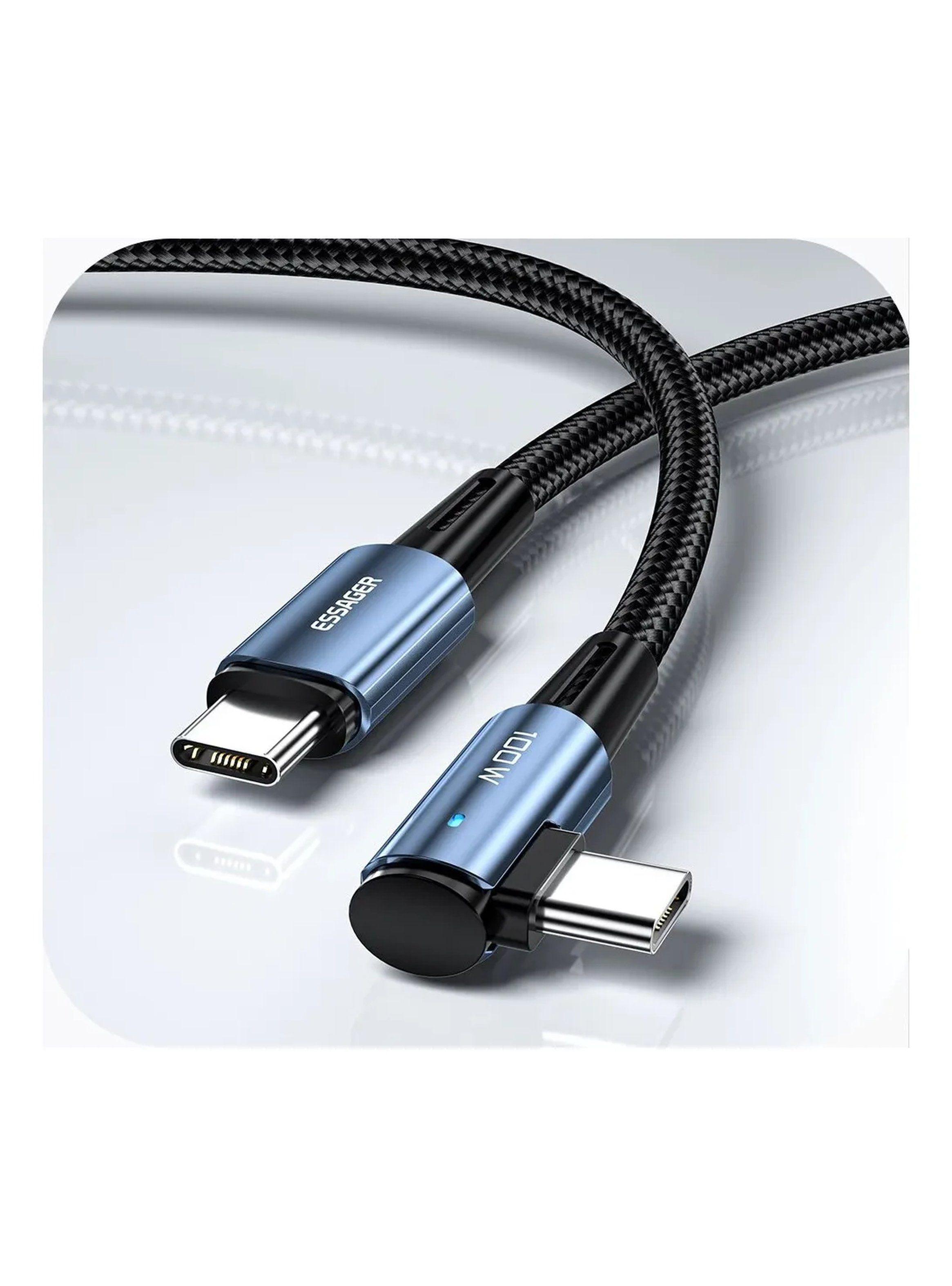 Cable USB-C Carga Rápida 100W Trenzado Diseño Flexible Negocio-5