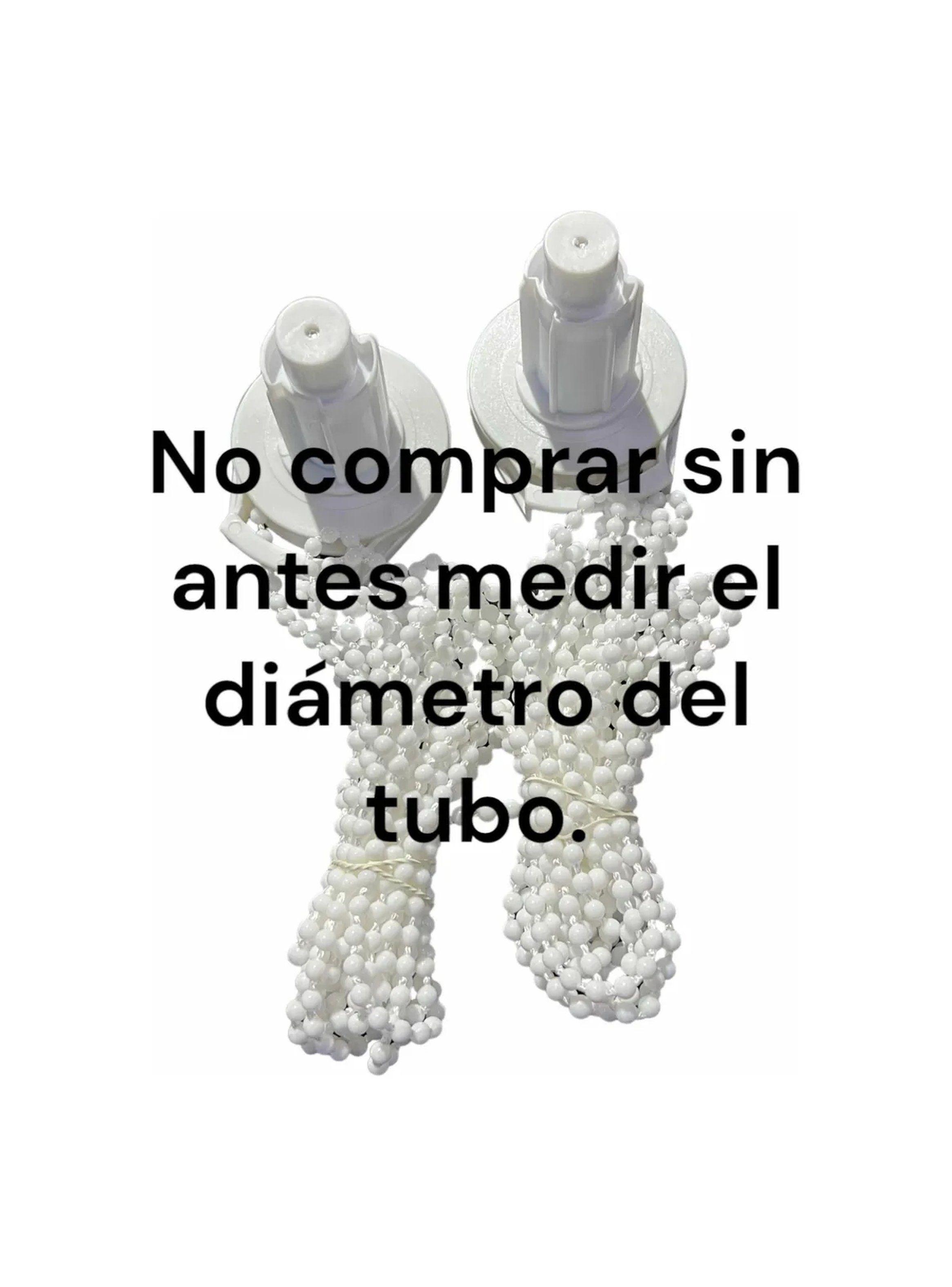 Kit de Soporte para Persiana Enrollable Blanco con Cadena y Tornillos-4