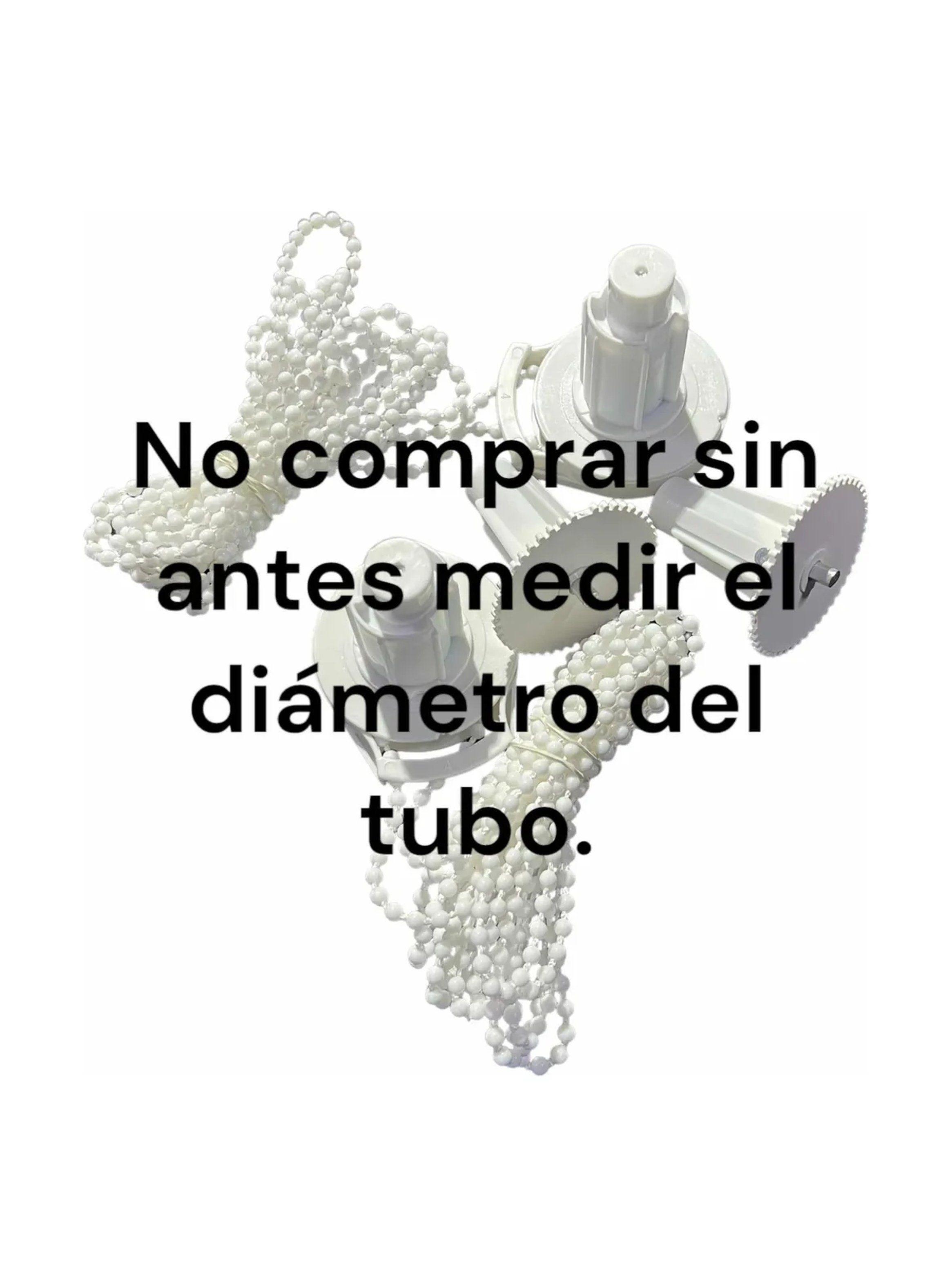 Kit de Soporte para Persiana Enrollable Blanco con Cadena y Tornillos-5