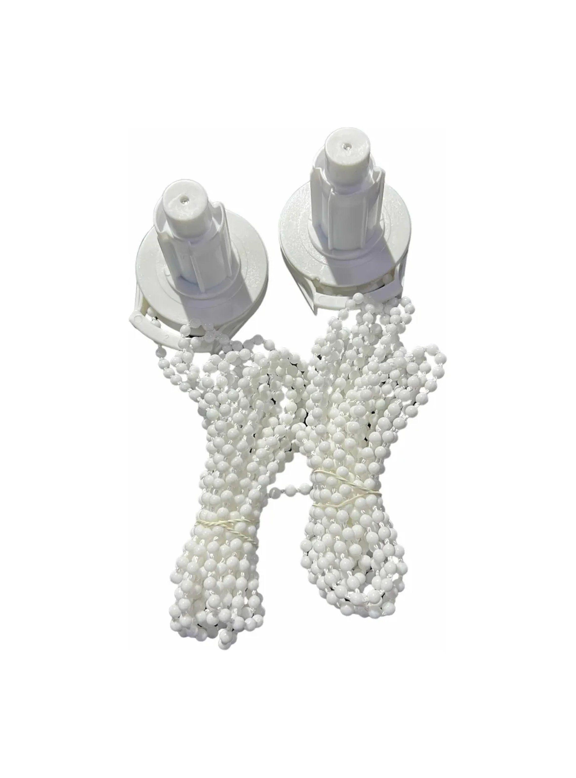 Kit de Soporte para Persiana Enrollable Blanco con Cadena y Tornillos-7