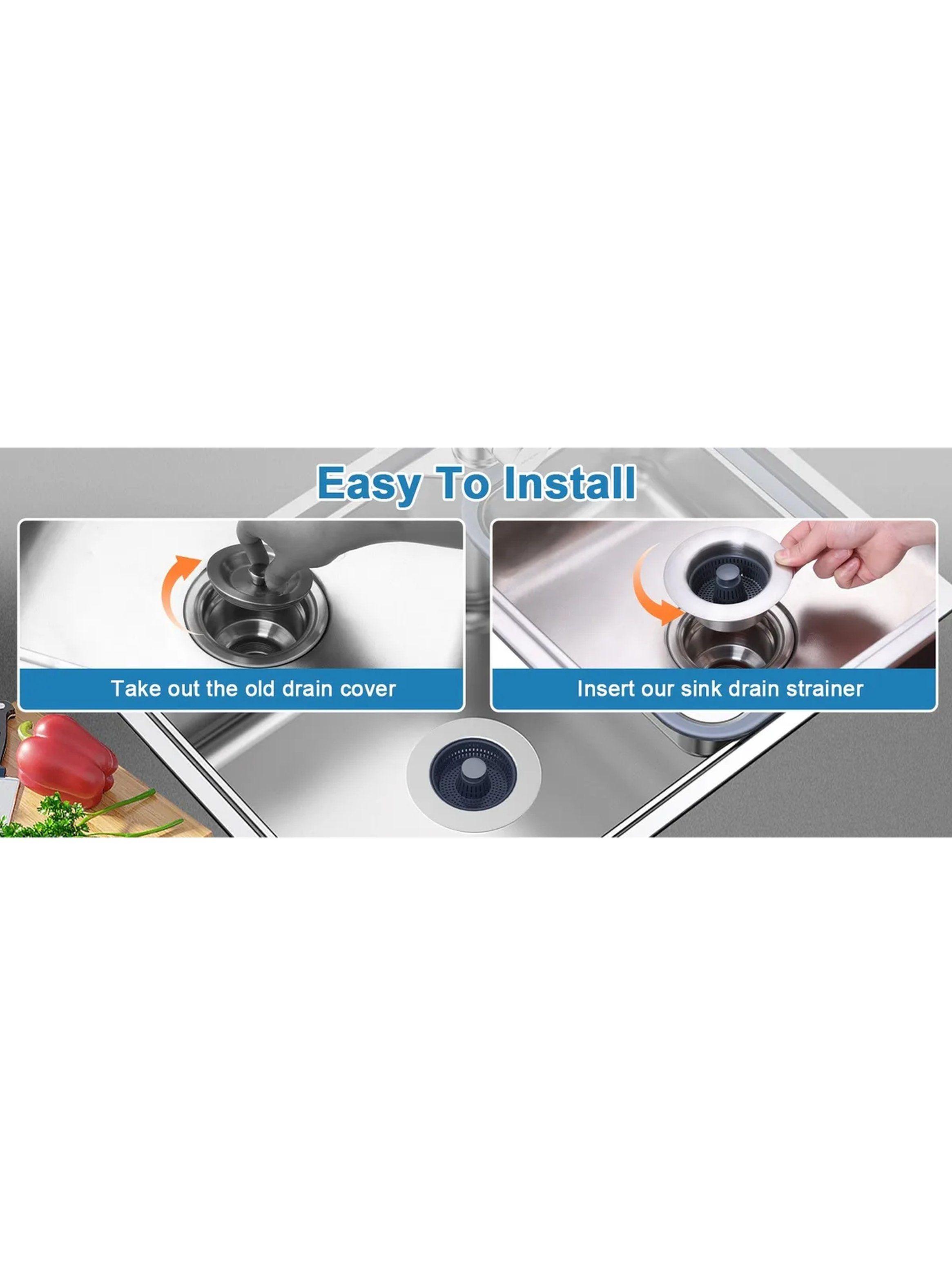 Colador de Fregadero Acero Inoxidable 304 con Cesta Extraíble 108mm-4