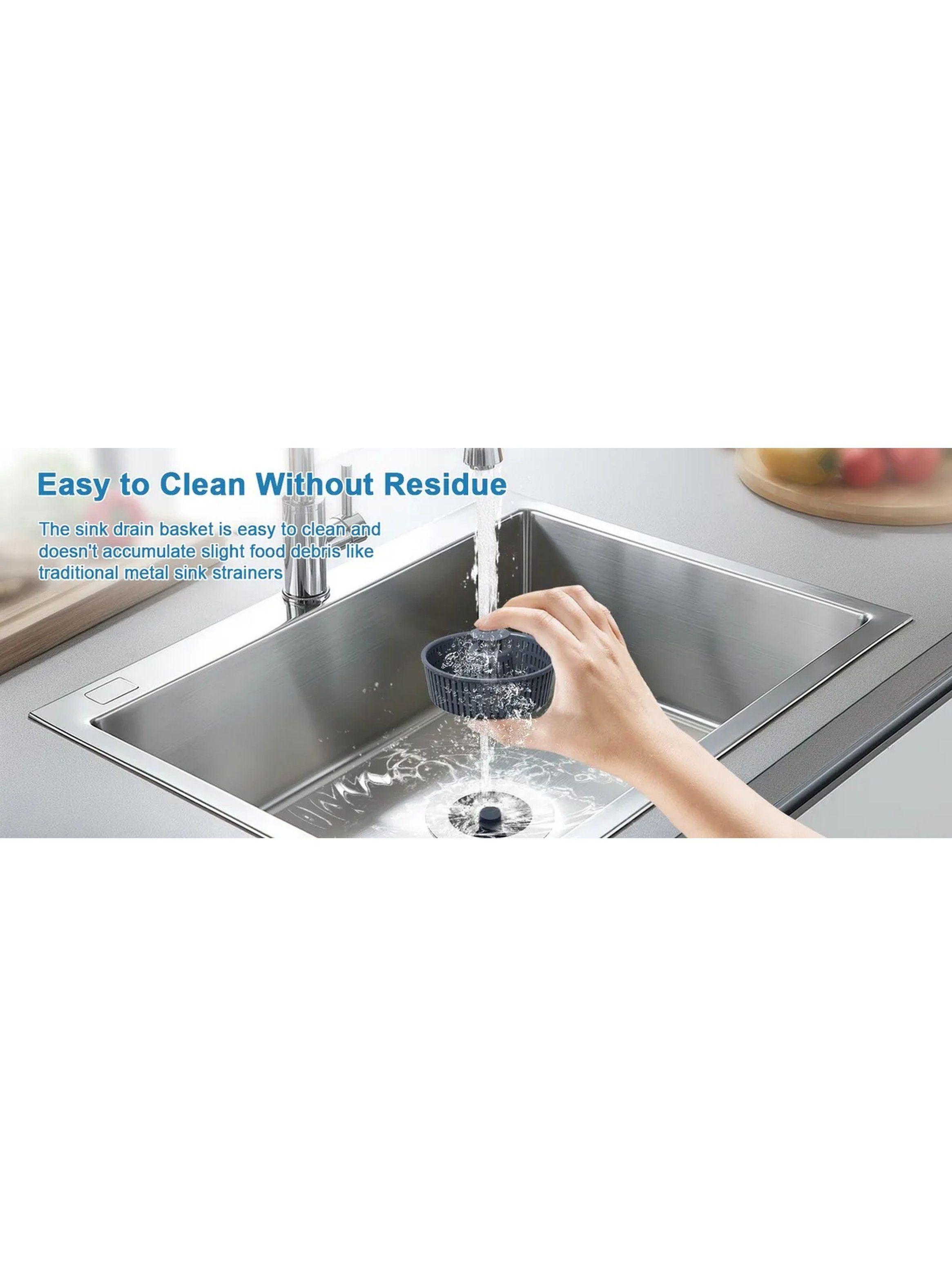 Colador de Fregadero Acero Inoxidable 304 con Cesta Extraíble 108mm-9