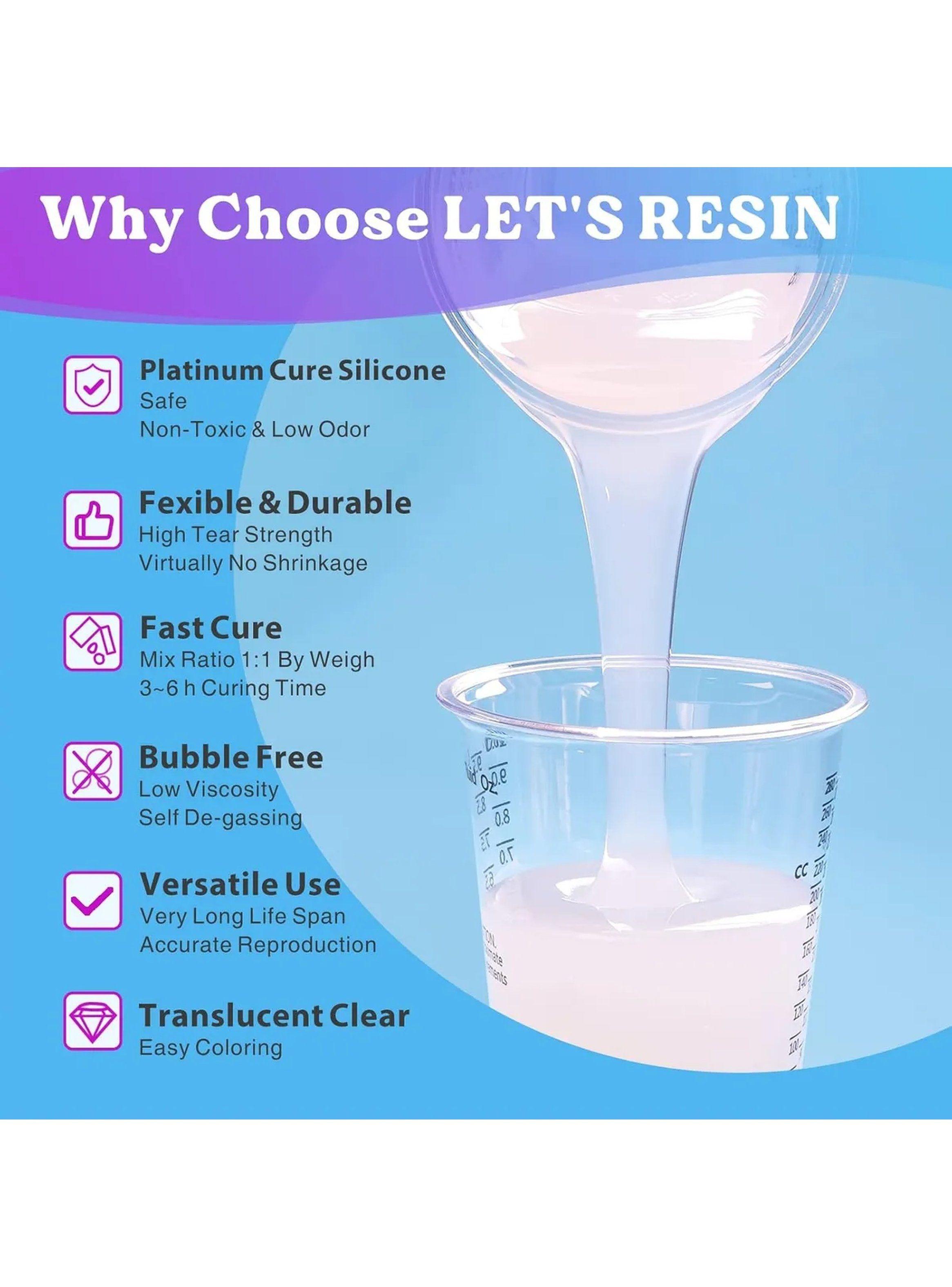 Kit de Silicona para Moldes | Baja Viscosidad, Resistente, Transparente-2