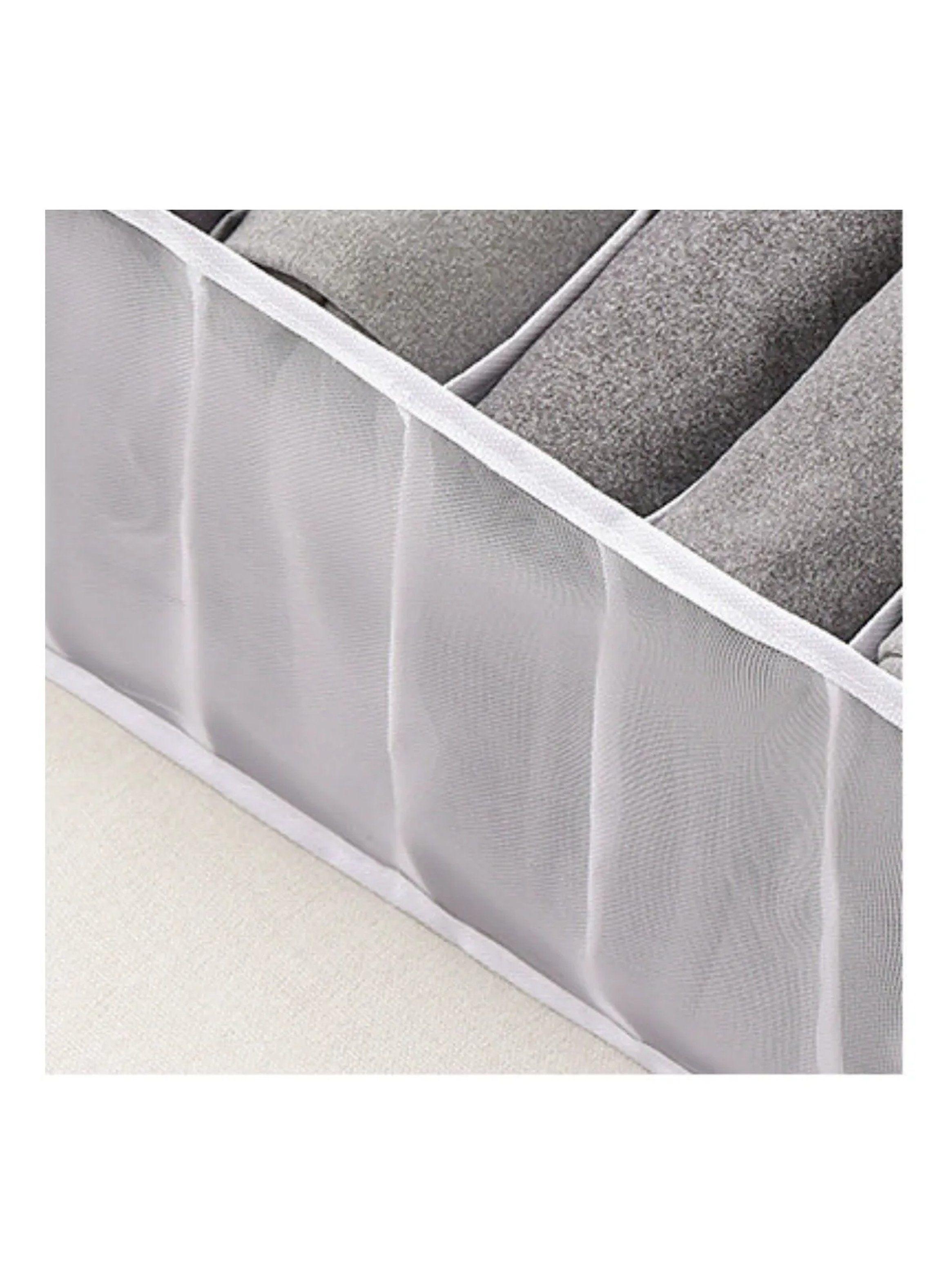 Organizador de Ropa Interior 7 Compartimentos Tela Blanca-8